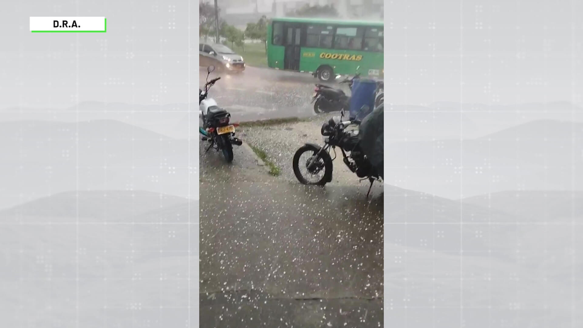 Fuerte granizada en el Sur del Valle de Aburrá