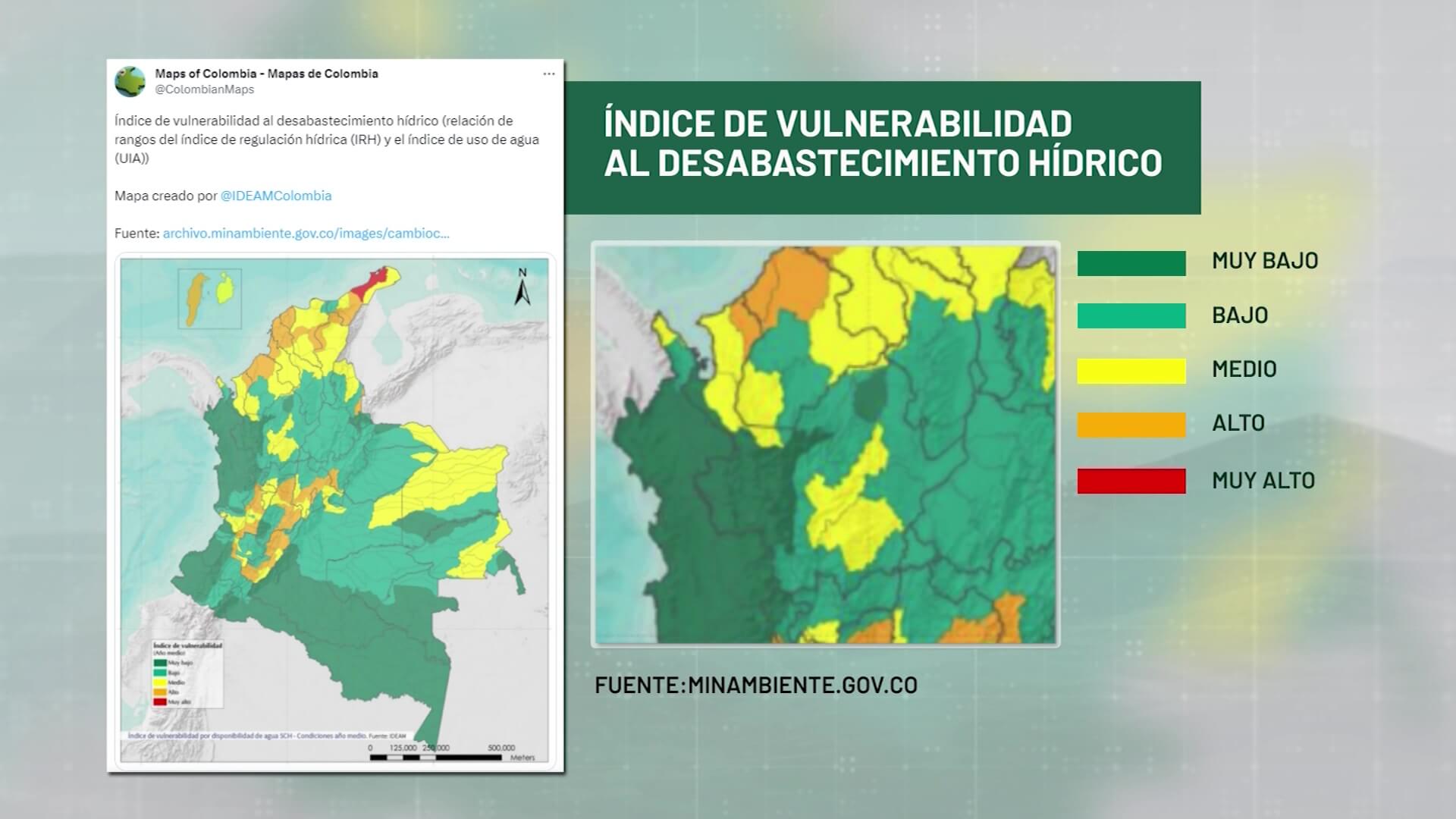 Cortes de agua: en riesgo Urabá, Nordeste y Oriente