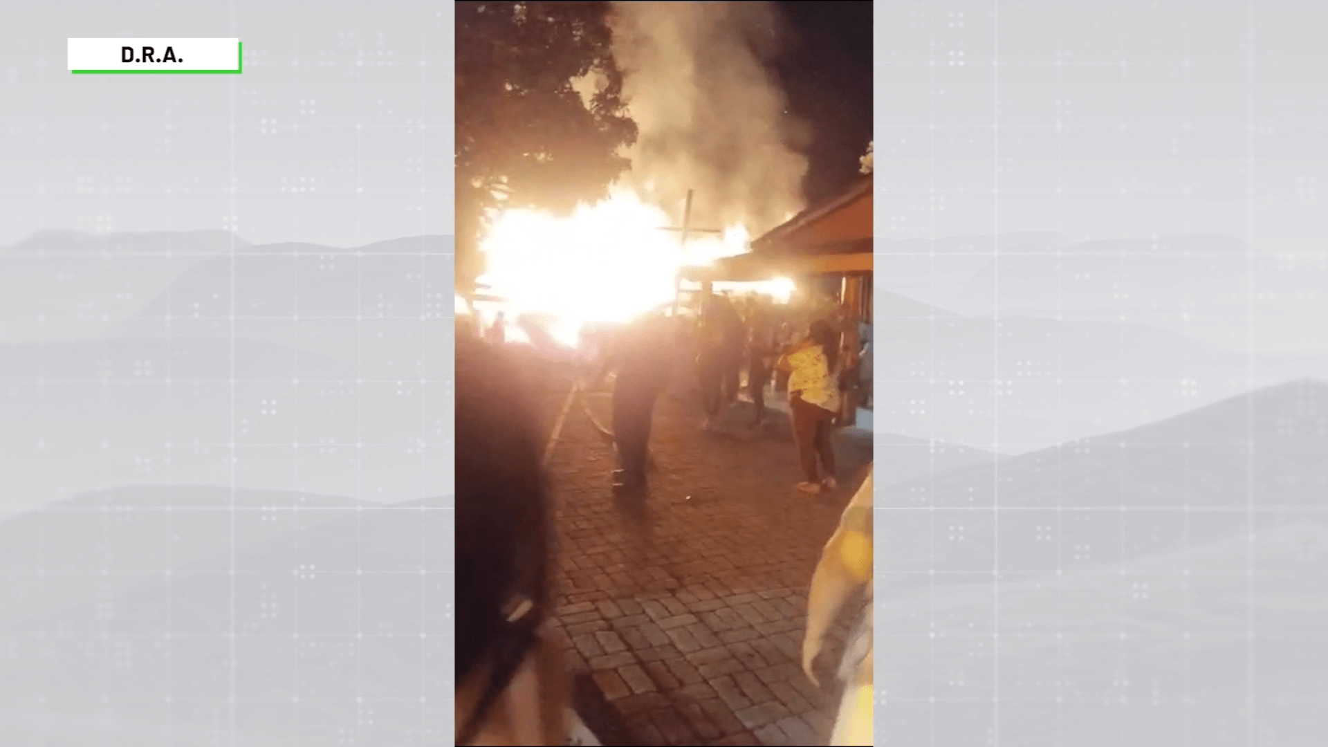 Incendio habría sido provocado por un globo