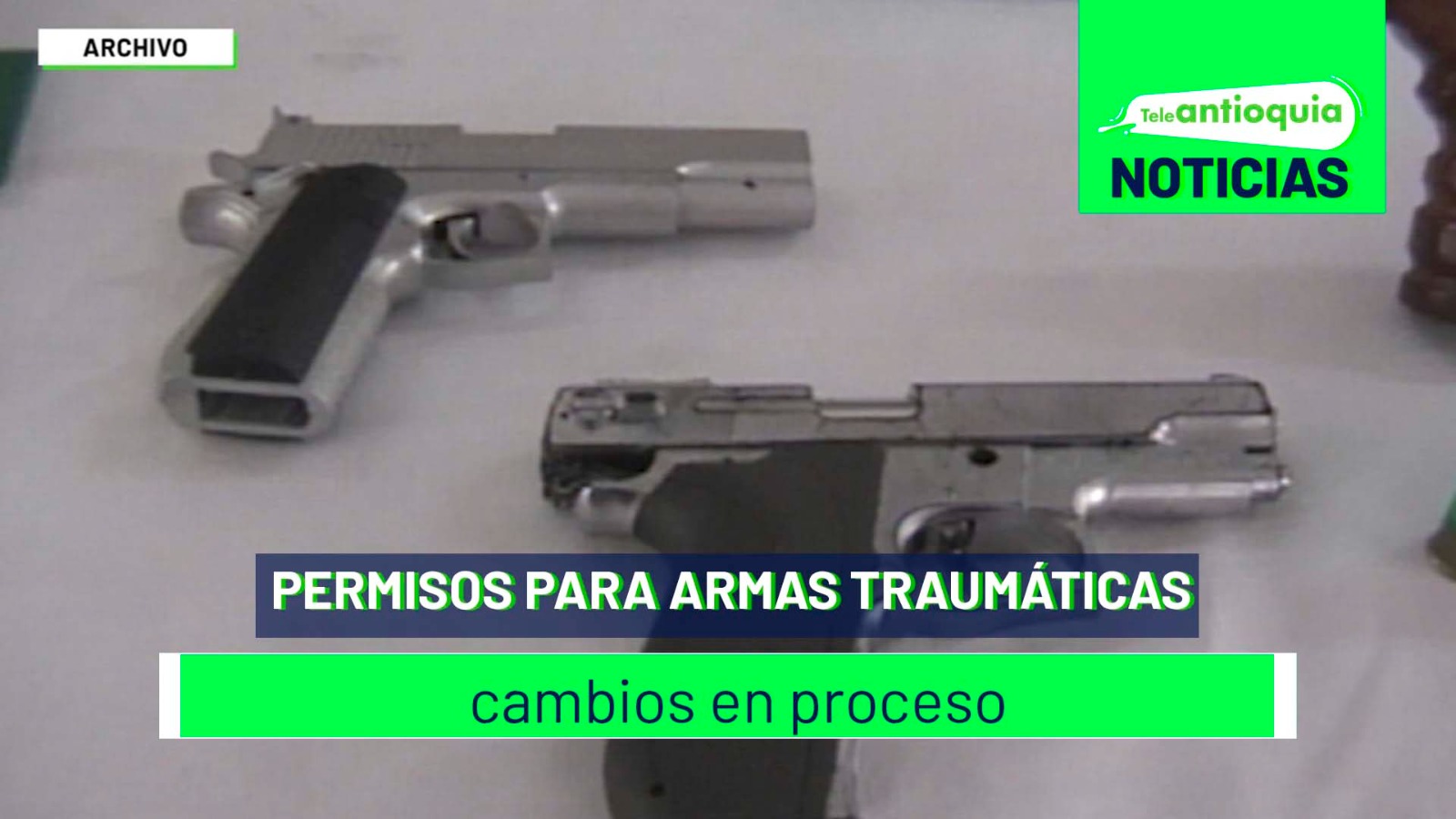 Permisos para armas traumáticas: cambios en proceso