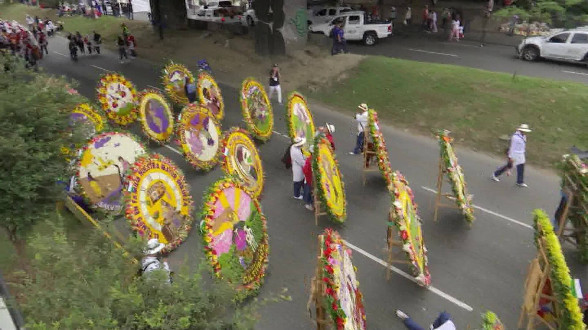 Todo listo para el inicio del desfile de silleteros