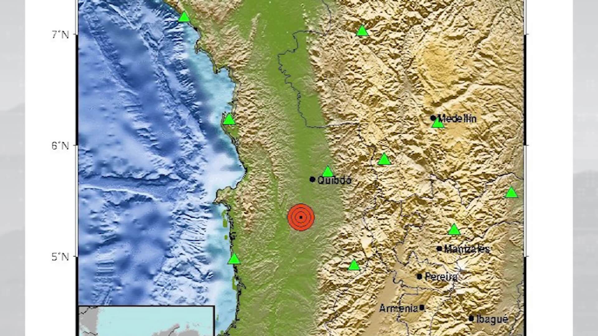 Temblor de magnitud 5.5 en chocó, se sintió en Antioquia