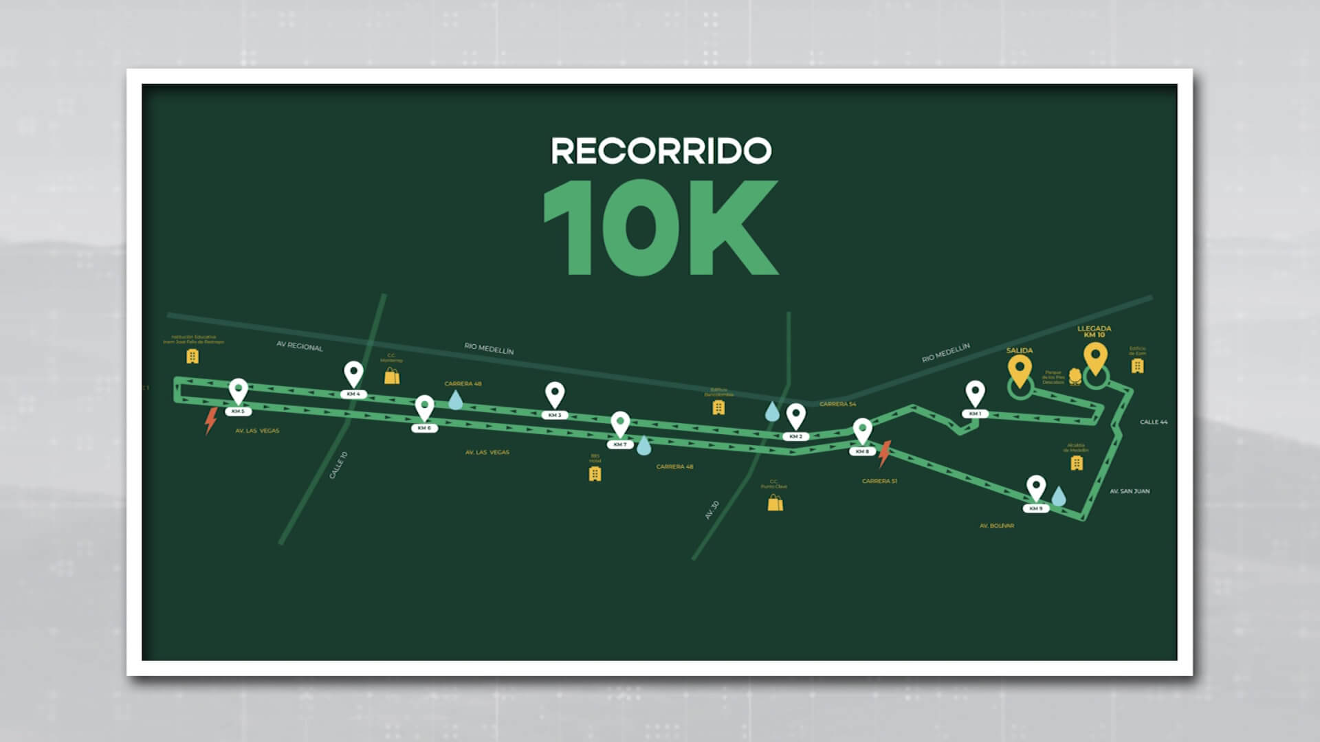 Cierre de vías por maratón Medellín