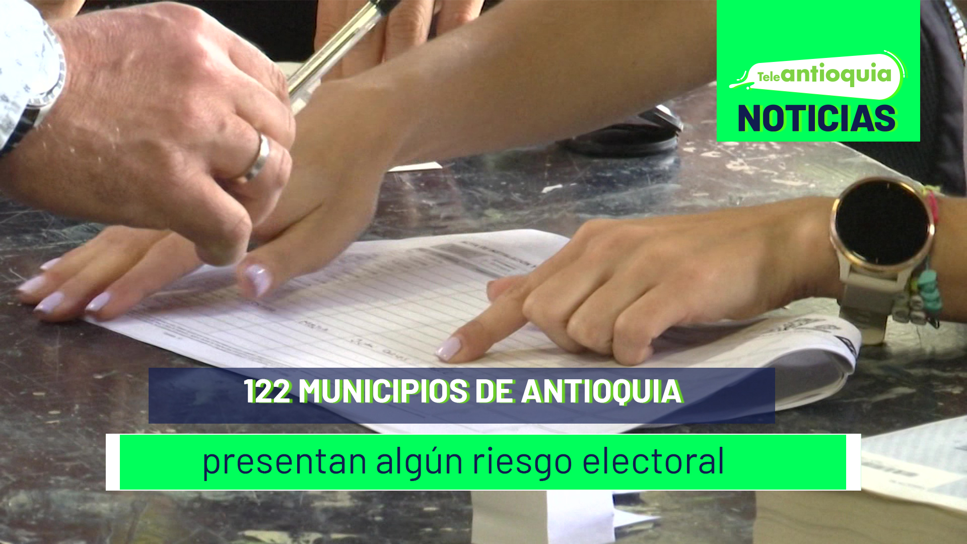 122 municipios de Antioquia presentan algún riesgo electoral