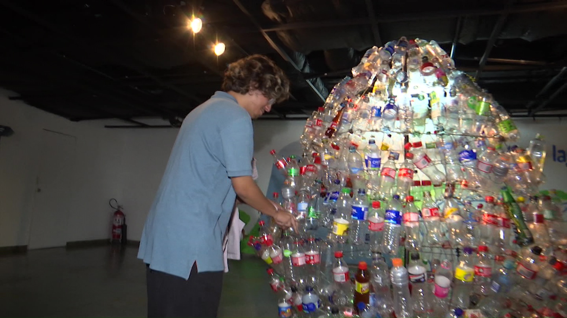 Escultura a partir de materiales reciclados