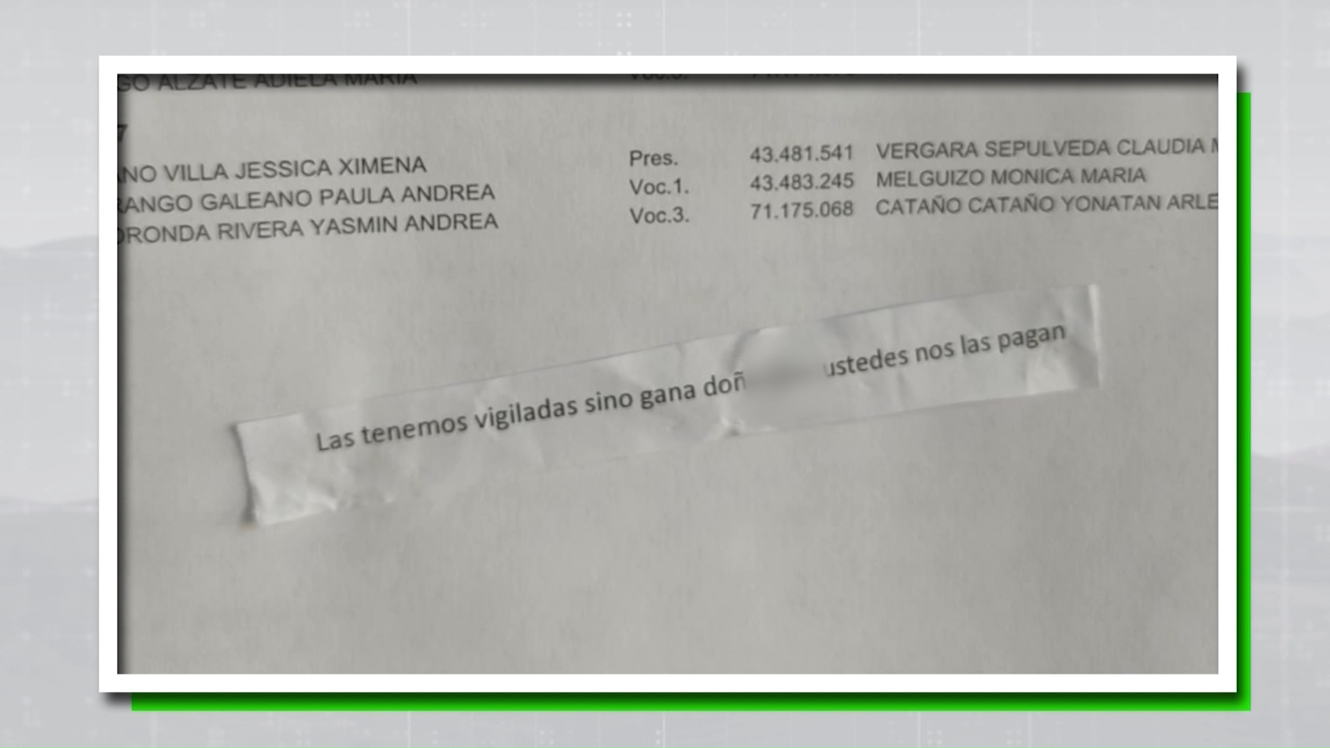 Con panfleto amenazan a funcionarios en Cisneros