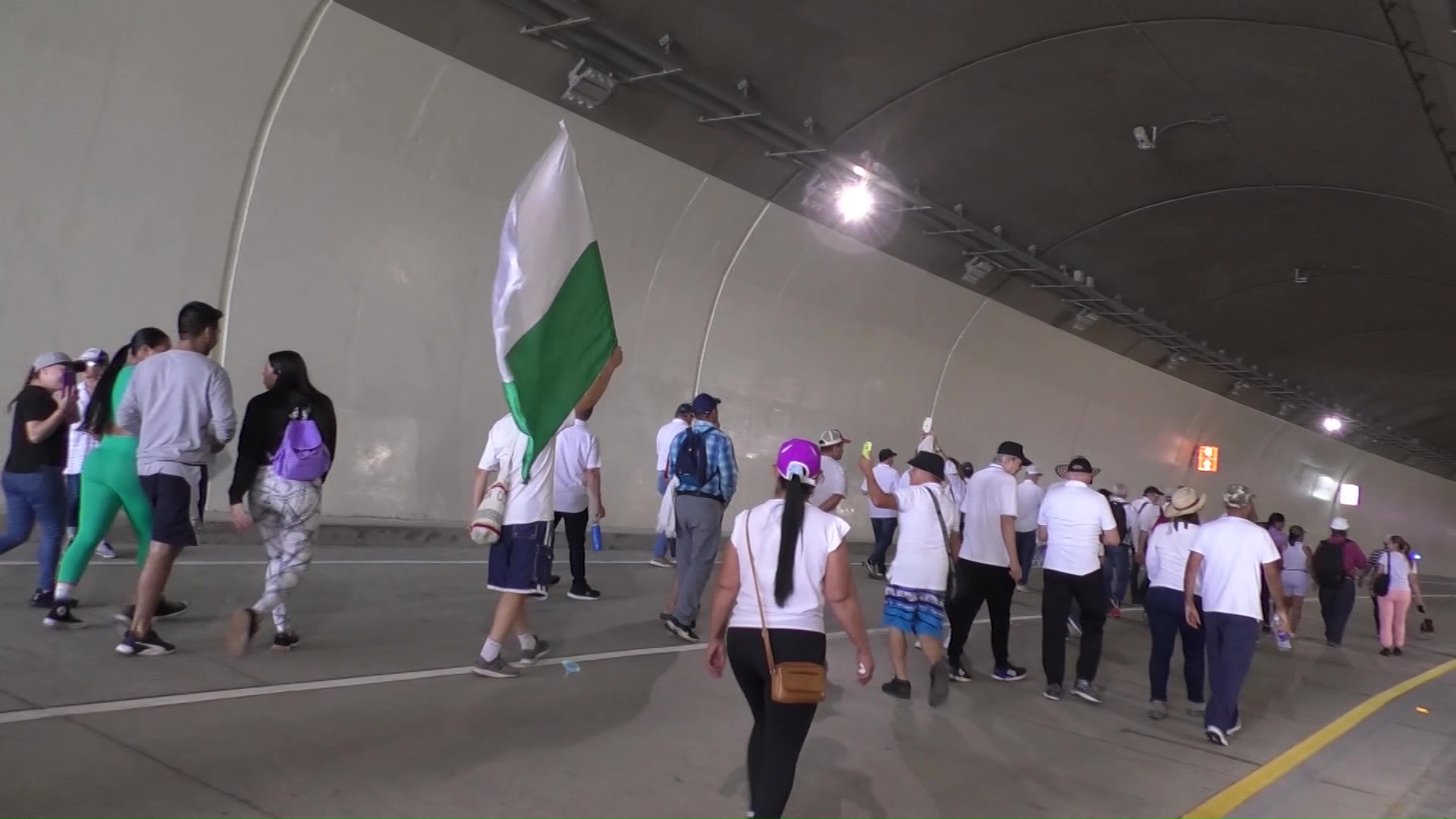 Líderes del Suroeste protestan en el túnel de Amagá