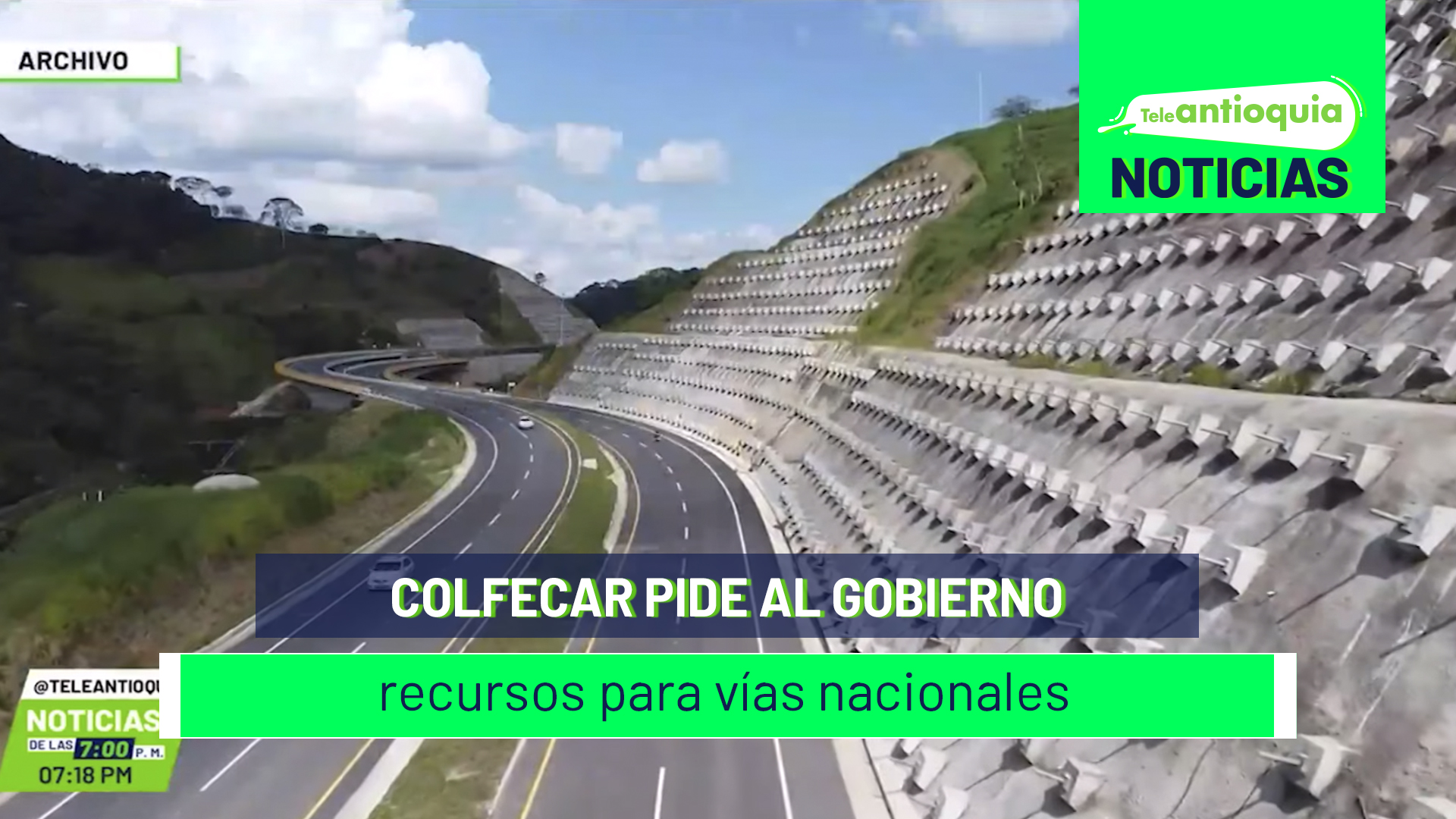 Colfecar pide al gobierno recursos para vías nacionales