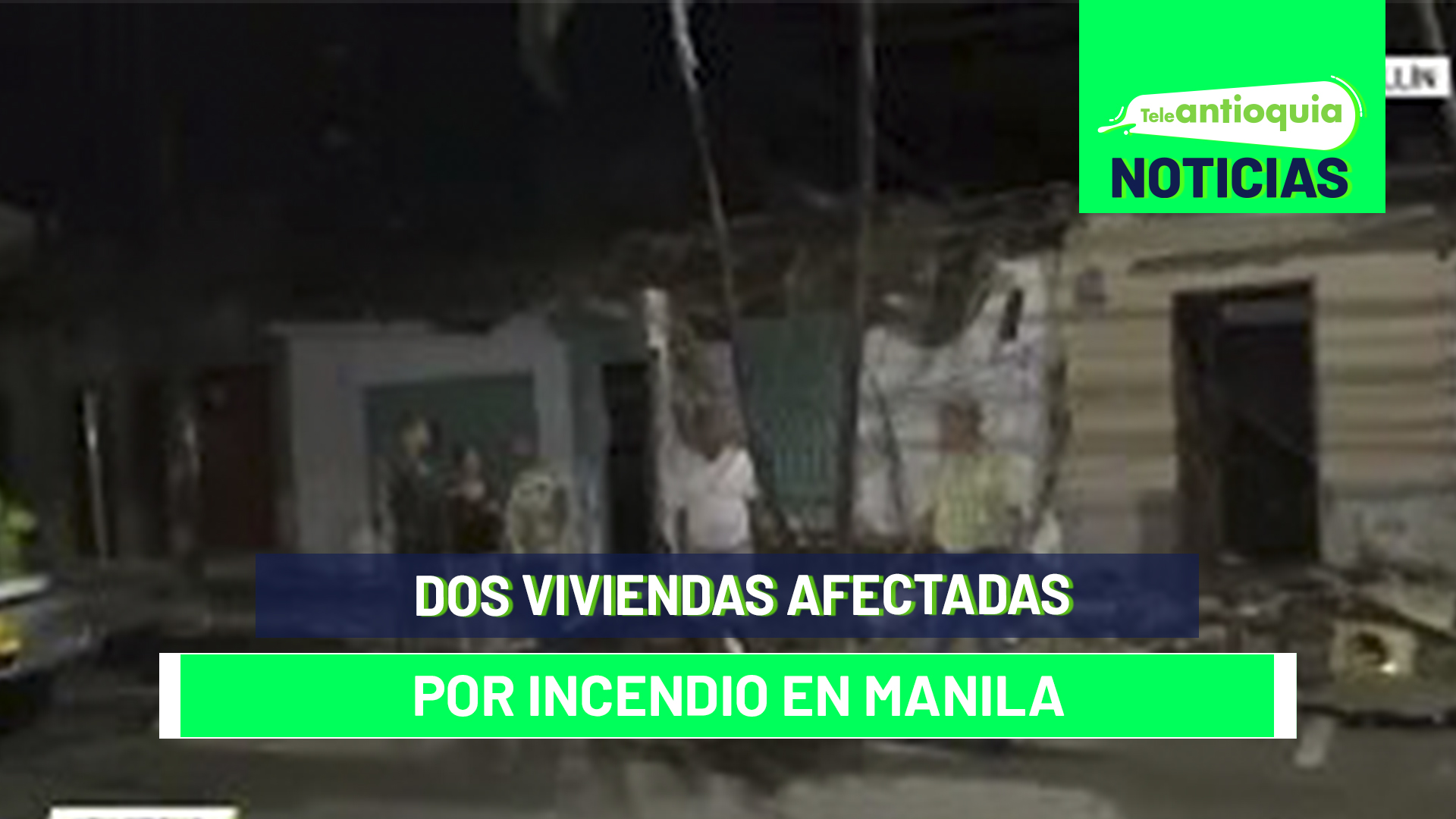 Dos viviendas afectadas por incendio estructural en Manila