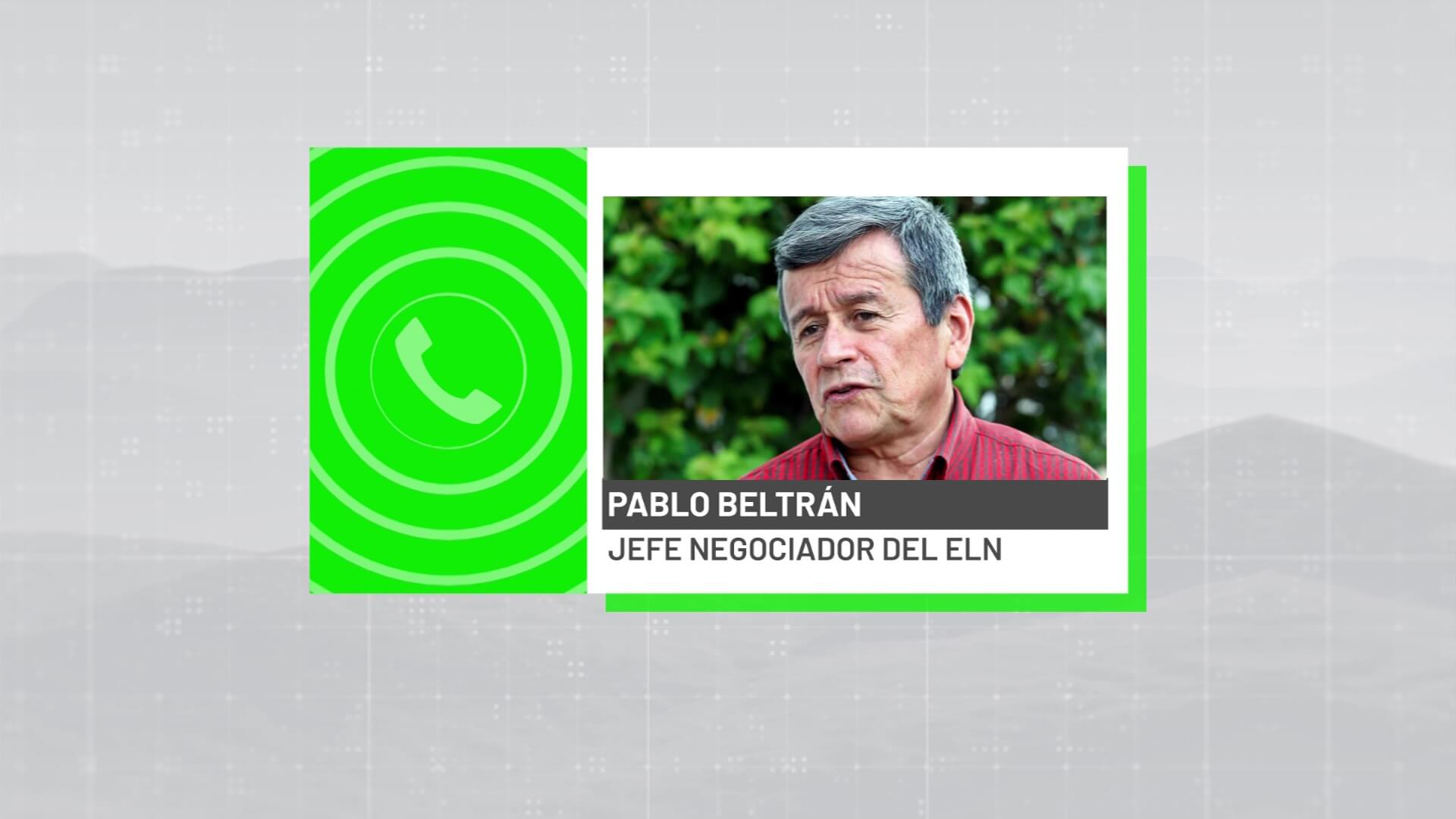 Pablo Beltrán anuncia que el ELN no dejará de secuestrar