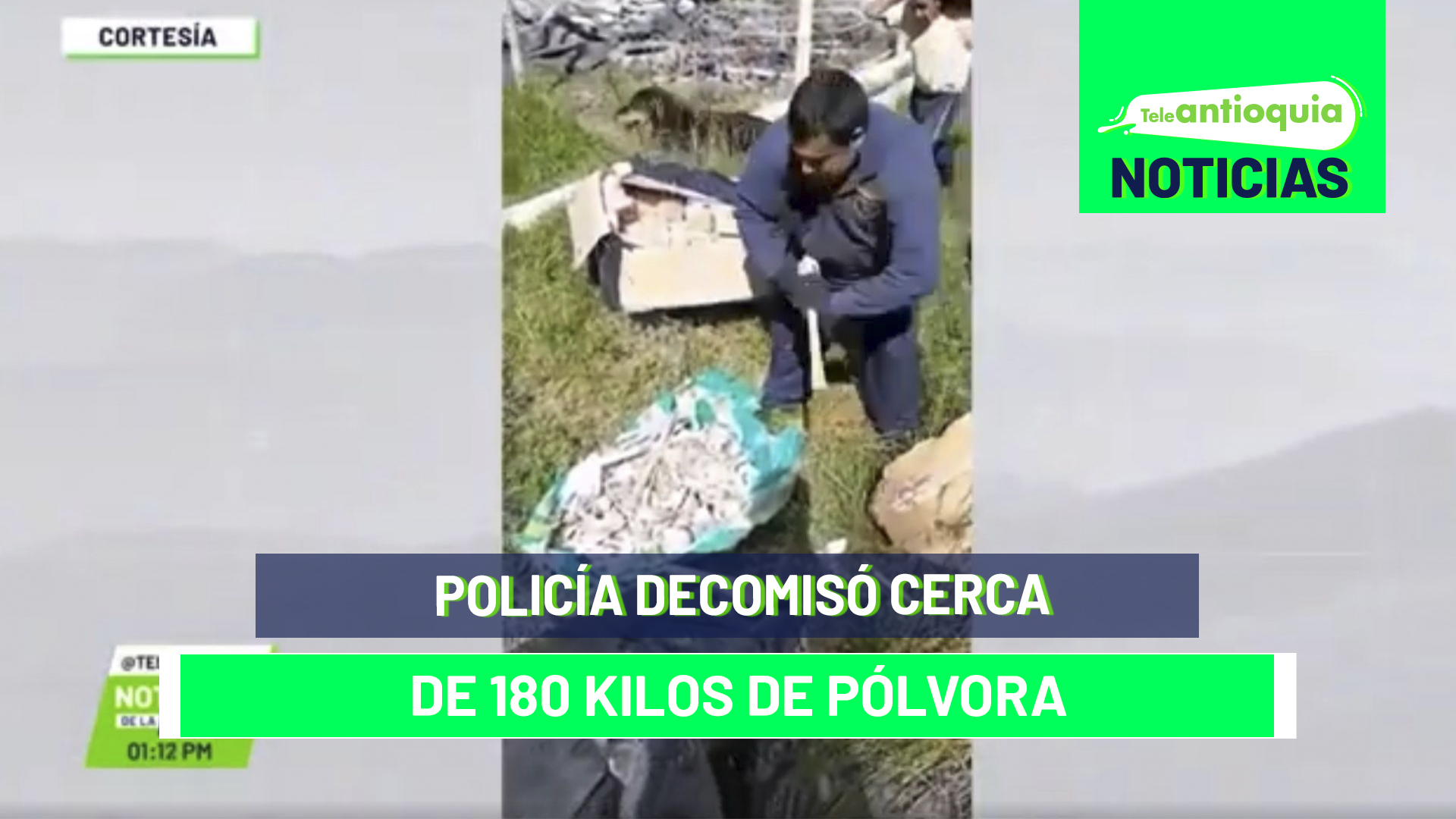 Policía decomisó cerca de 180 kilos de pólvora