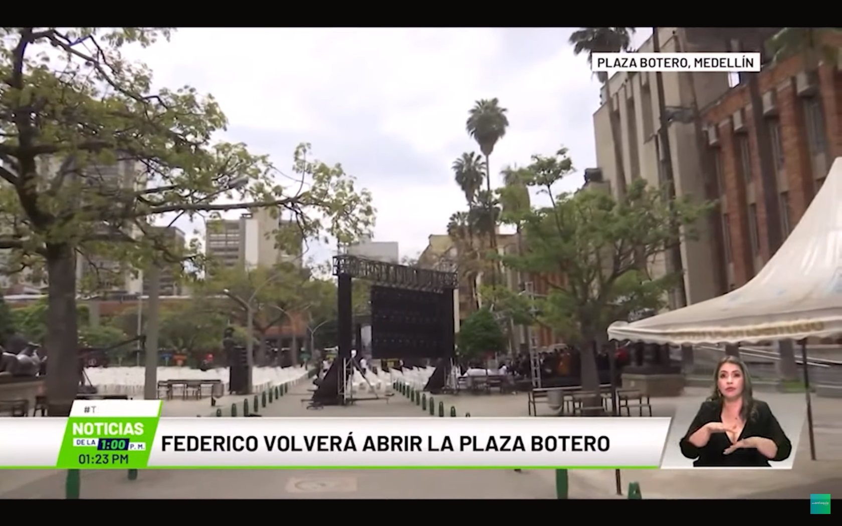 Federico volverá abrir la Plaza Botero