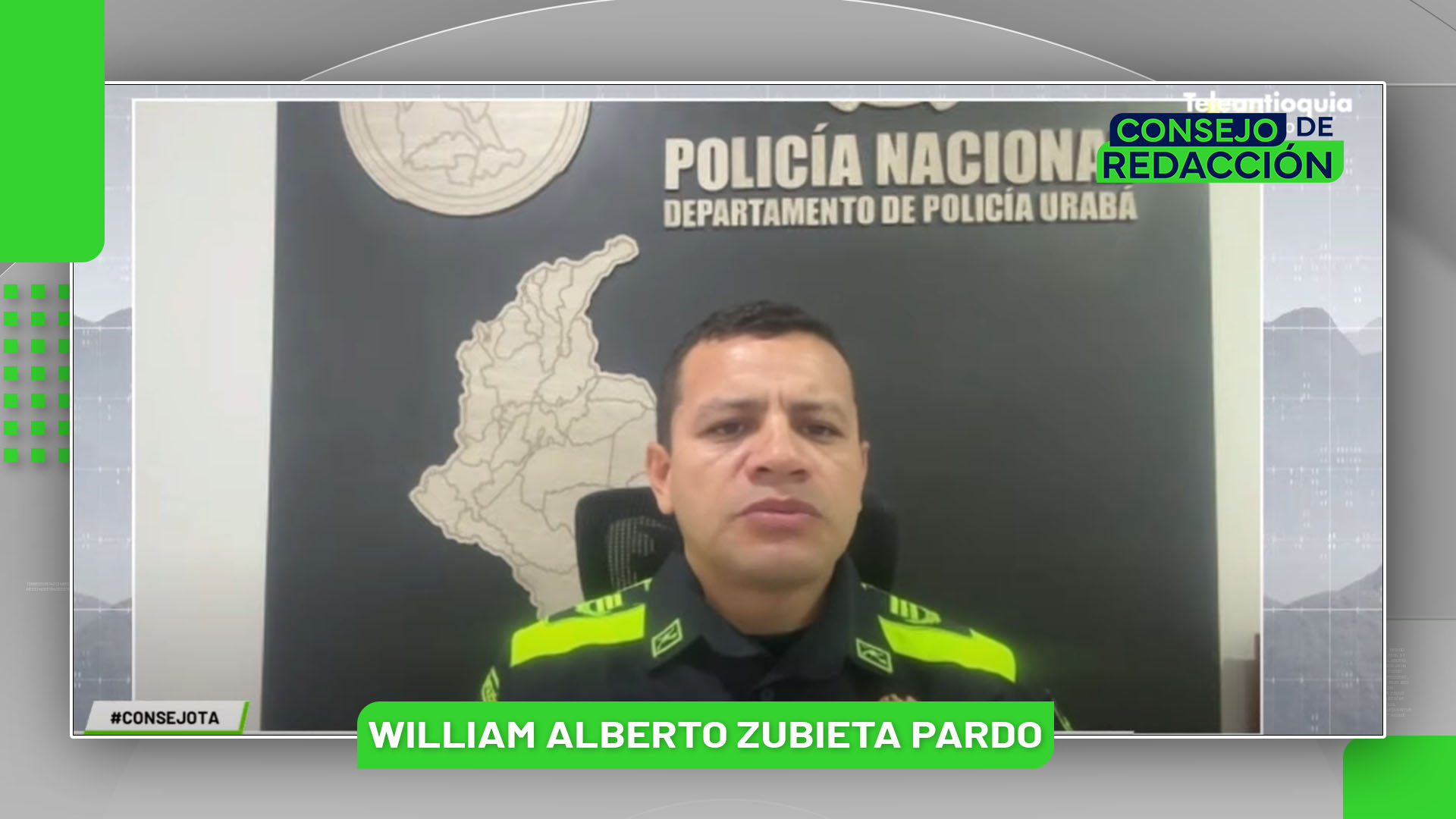 Entrevista con Coronel William Alberto Zubieta Pardo, comandante Policía Urabá – ConsejoTA