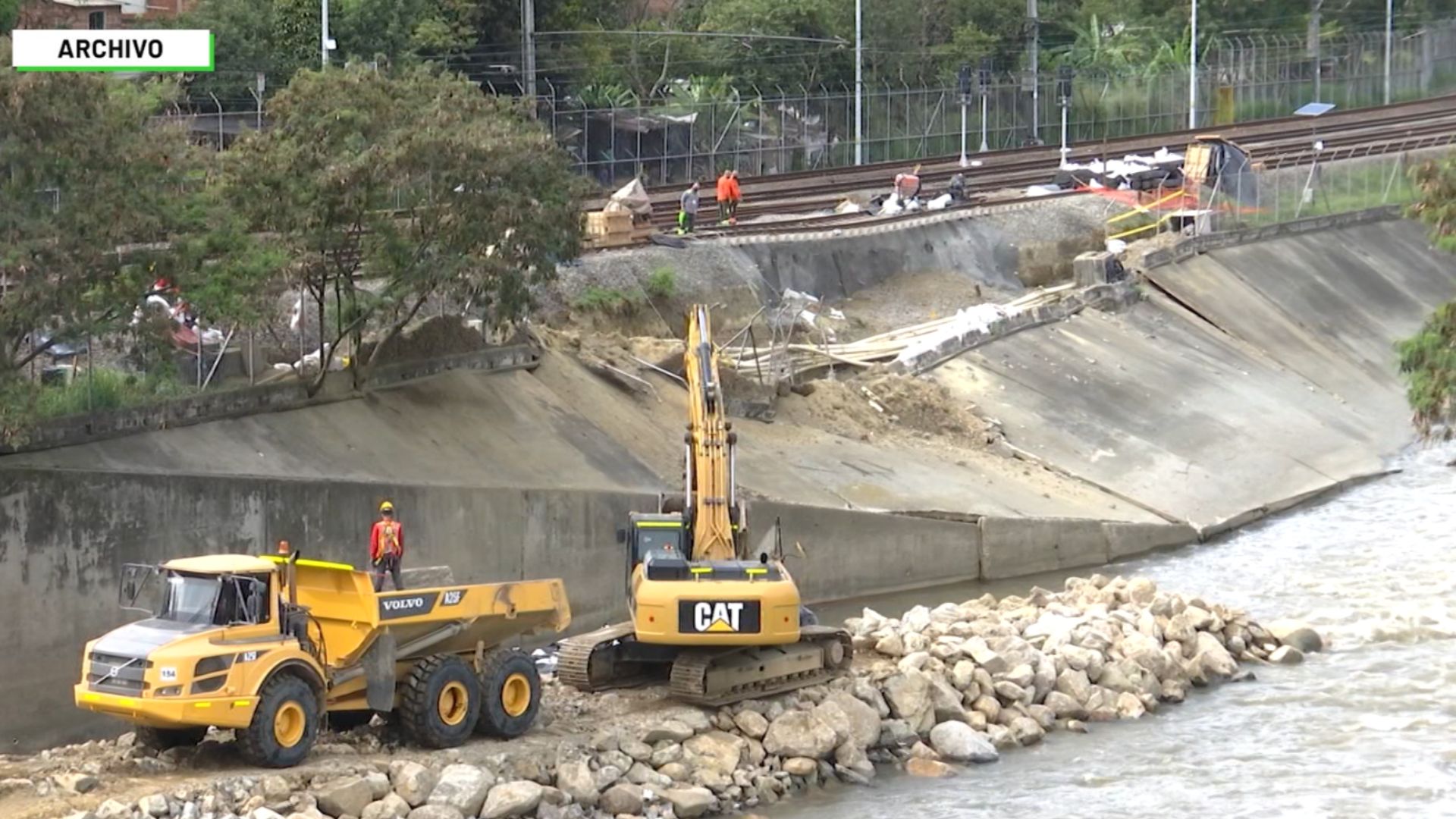 Finalizan trabajos del Metro en el río Medellín