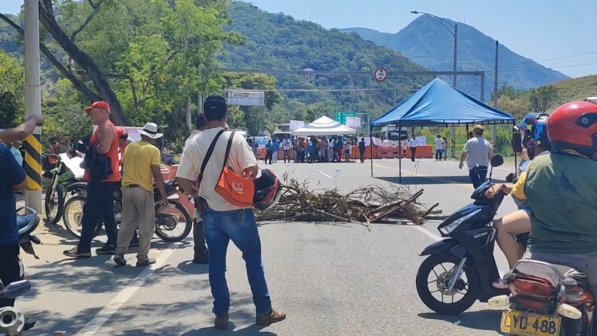 La Pintada: bloqueada vía Medellín–Manizales