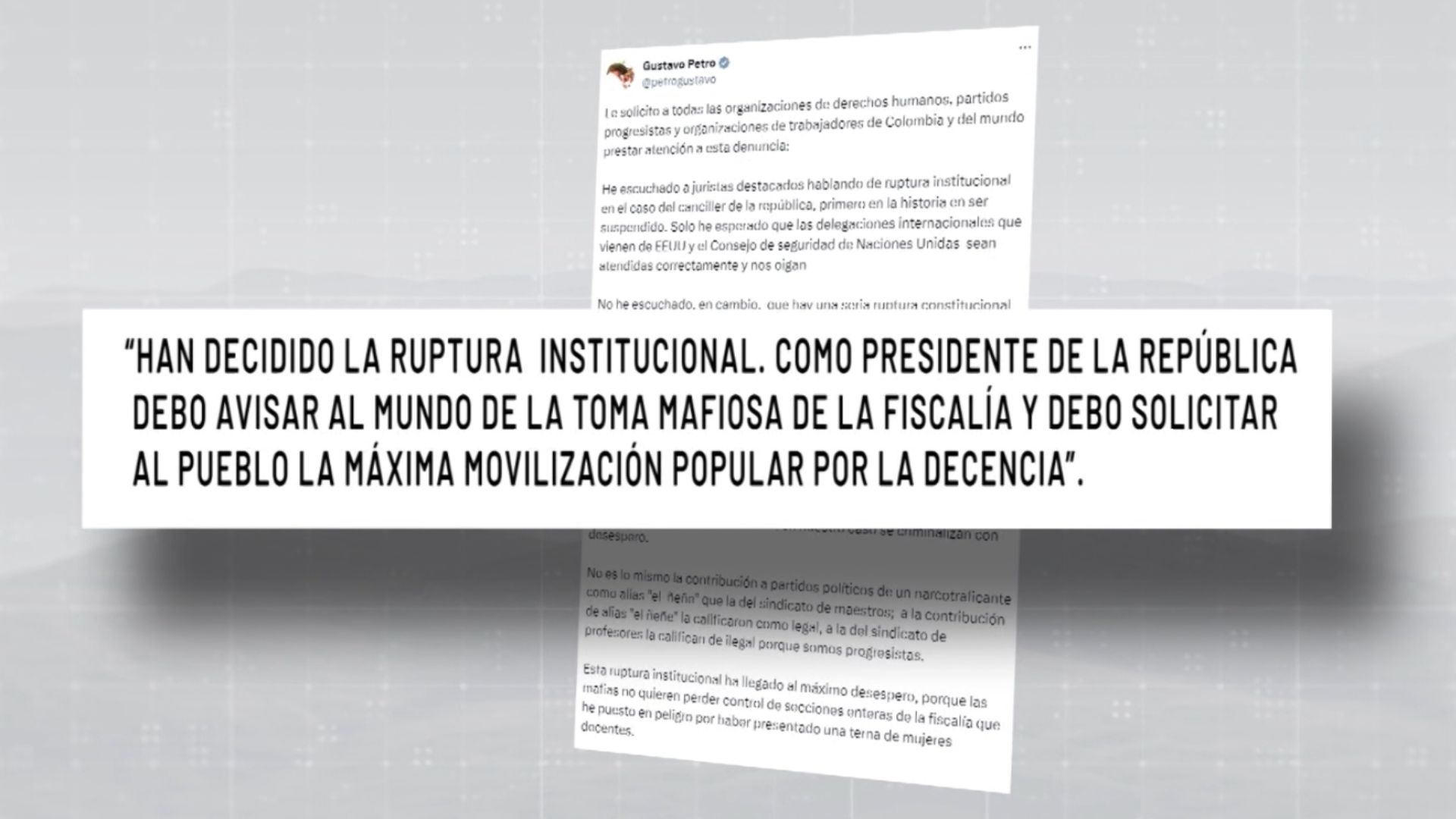 Gremios piden calma ante crisis institucional