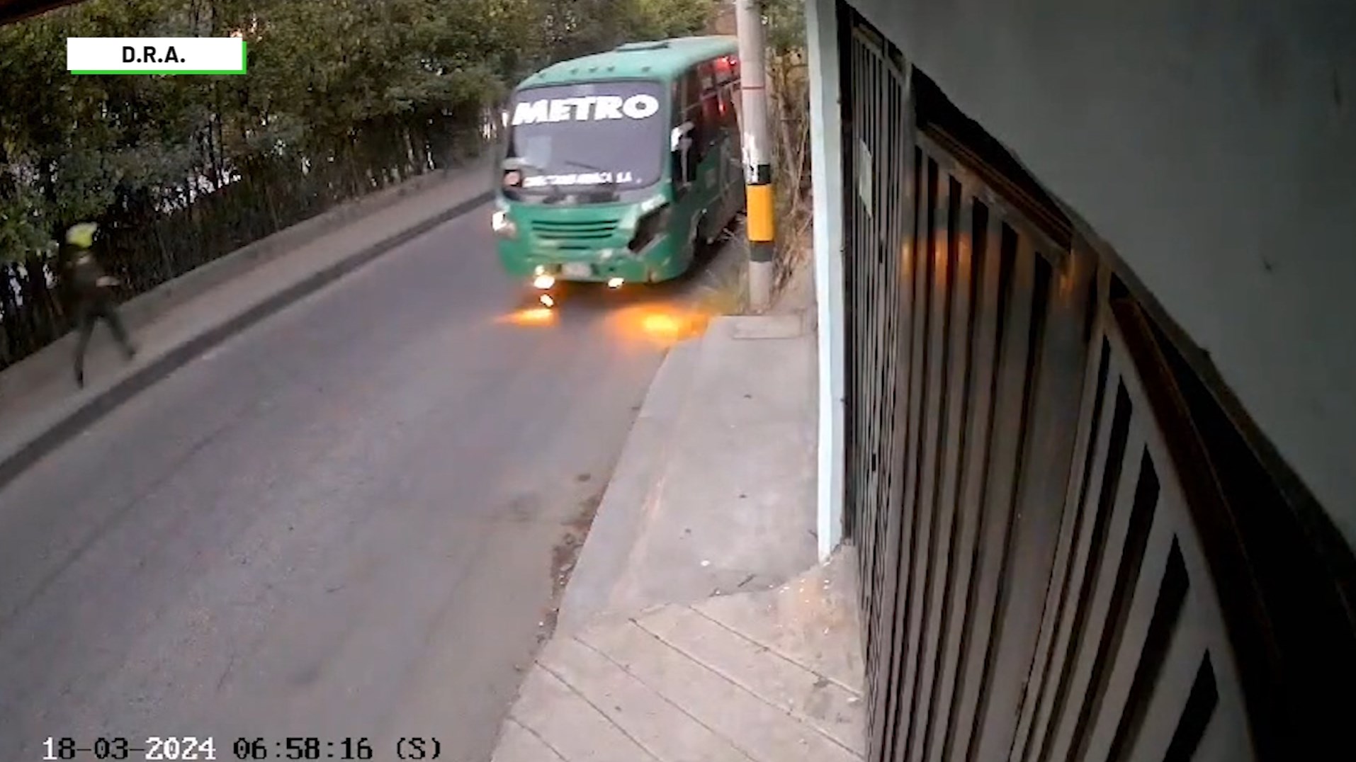 Persecución en San Javier a conductor de bus