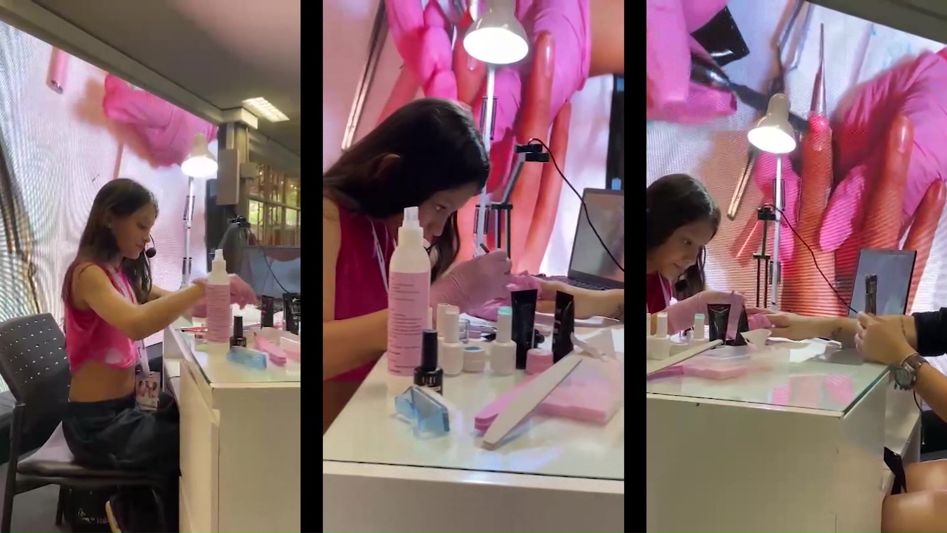 El talento de la manicurista más joven