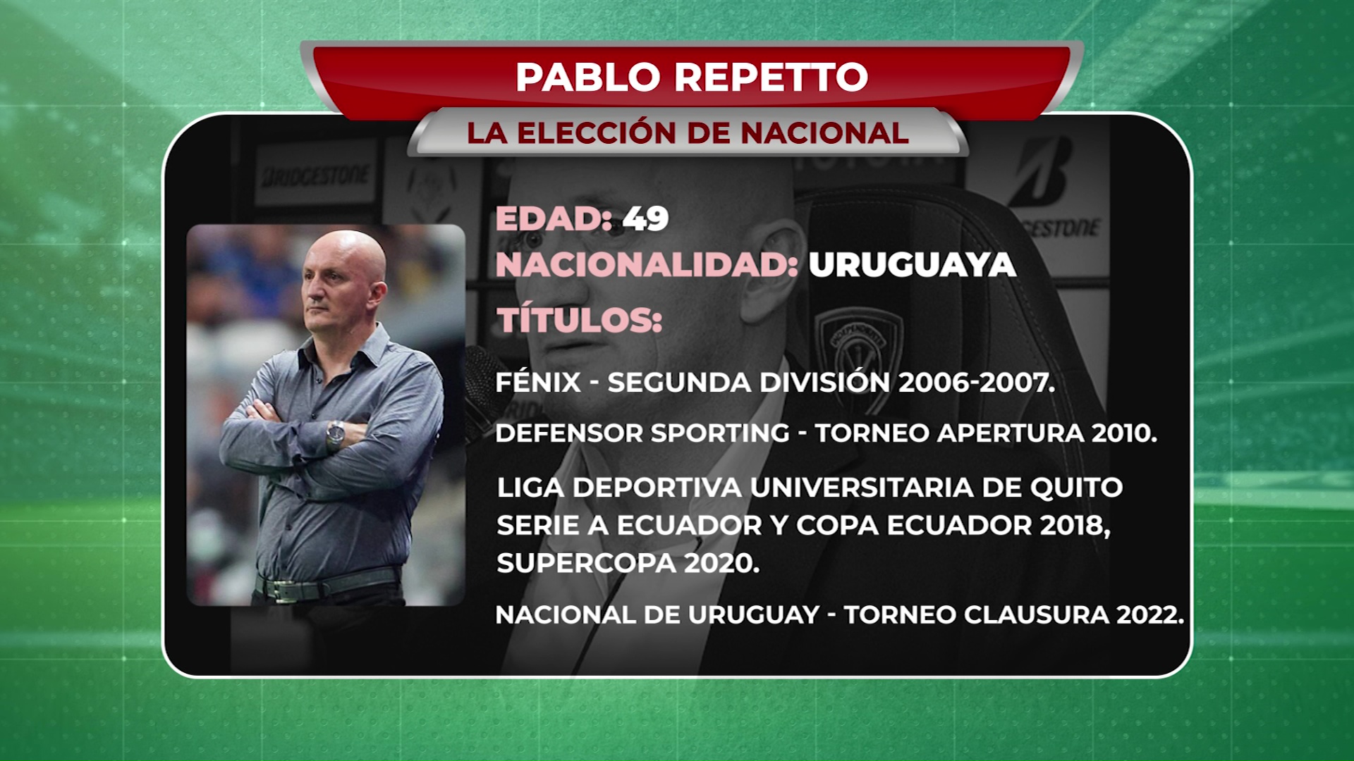 Paulo Repetto presentado en Nacional