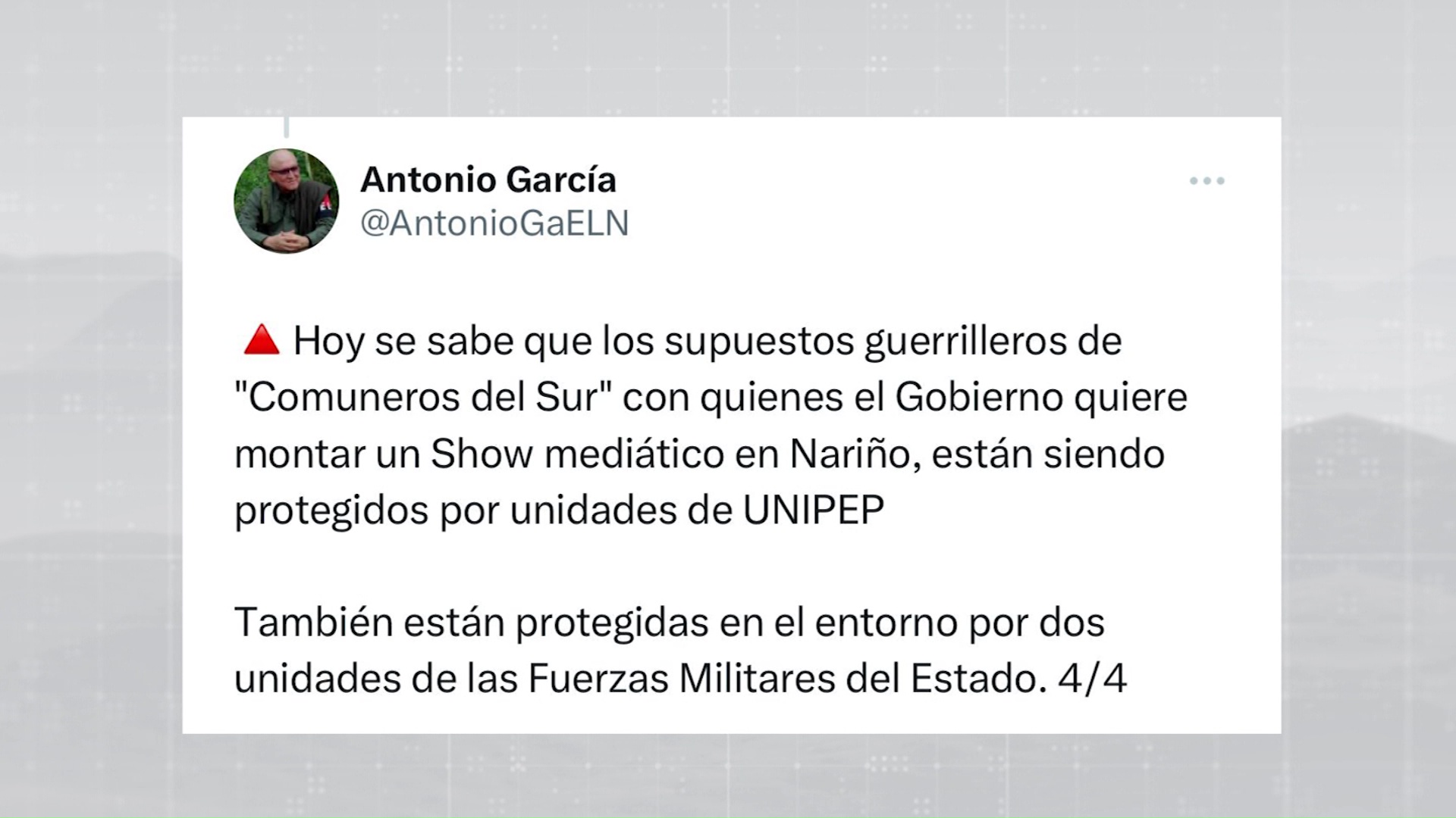 ELN no asistió a diálogos regionales de paz