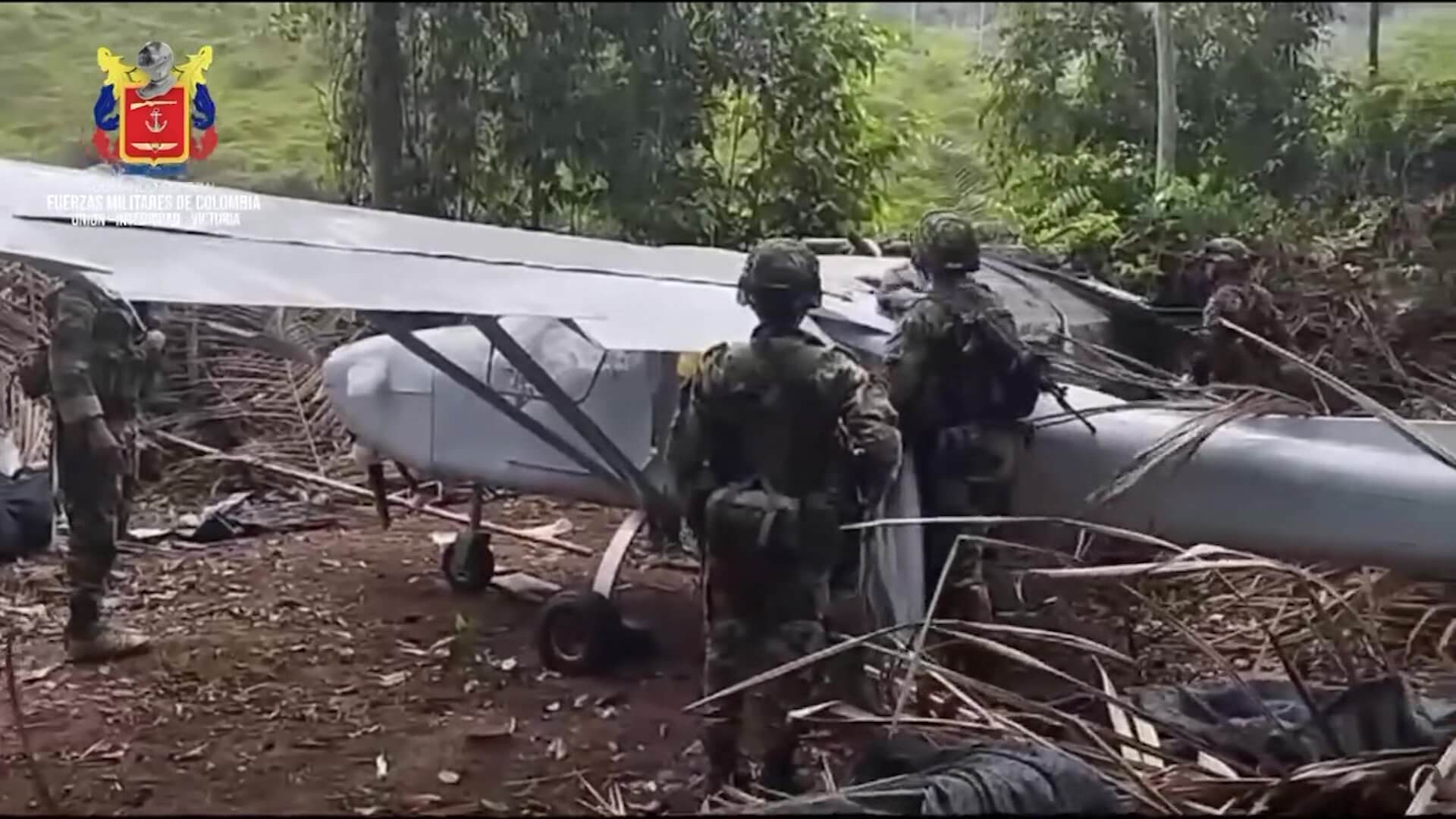 Destrucción de aeronave y pista de las Farc en Segovia