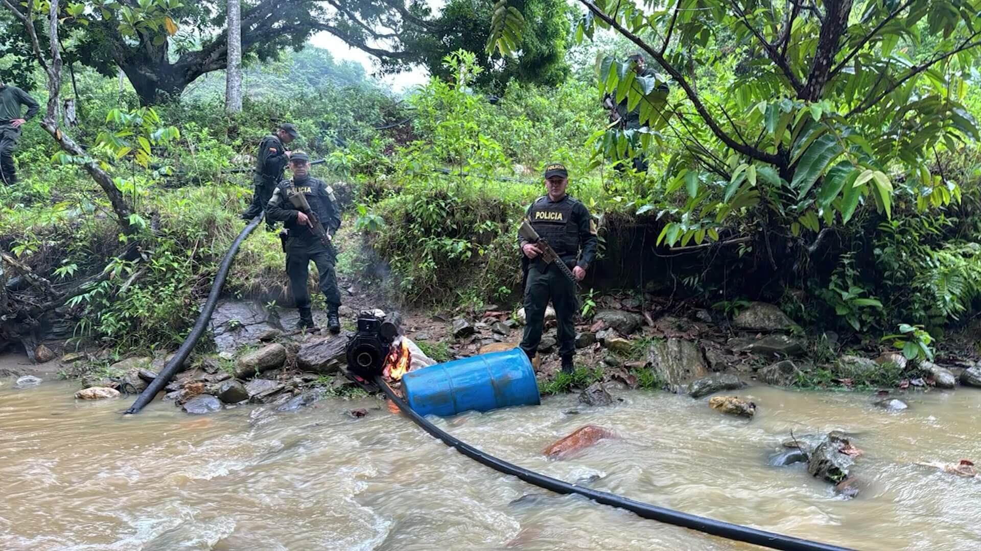 Intervenidas cuatro minas ilegales en Puerto Nare