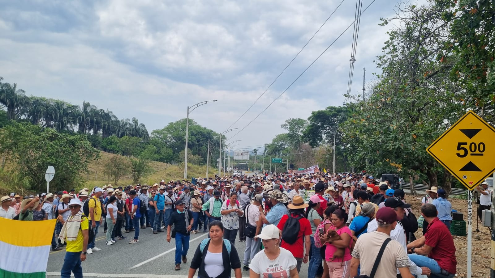 En calma ha transcurrido protesta cafetera en La Pintada