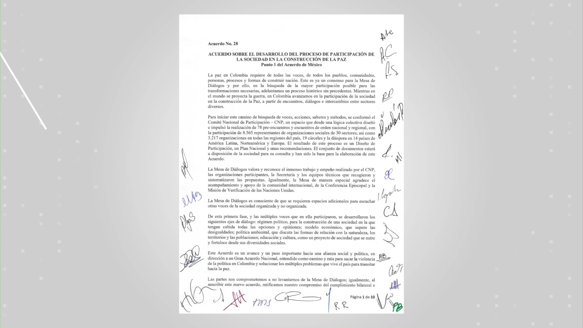 Analizan efectos de primer acuerdo con el ELN