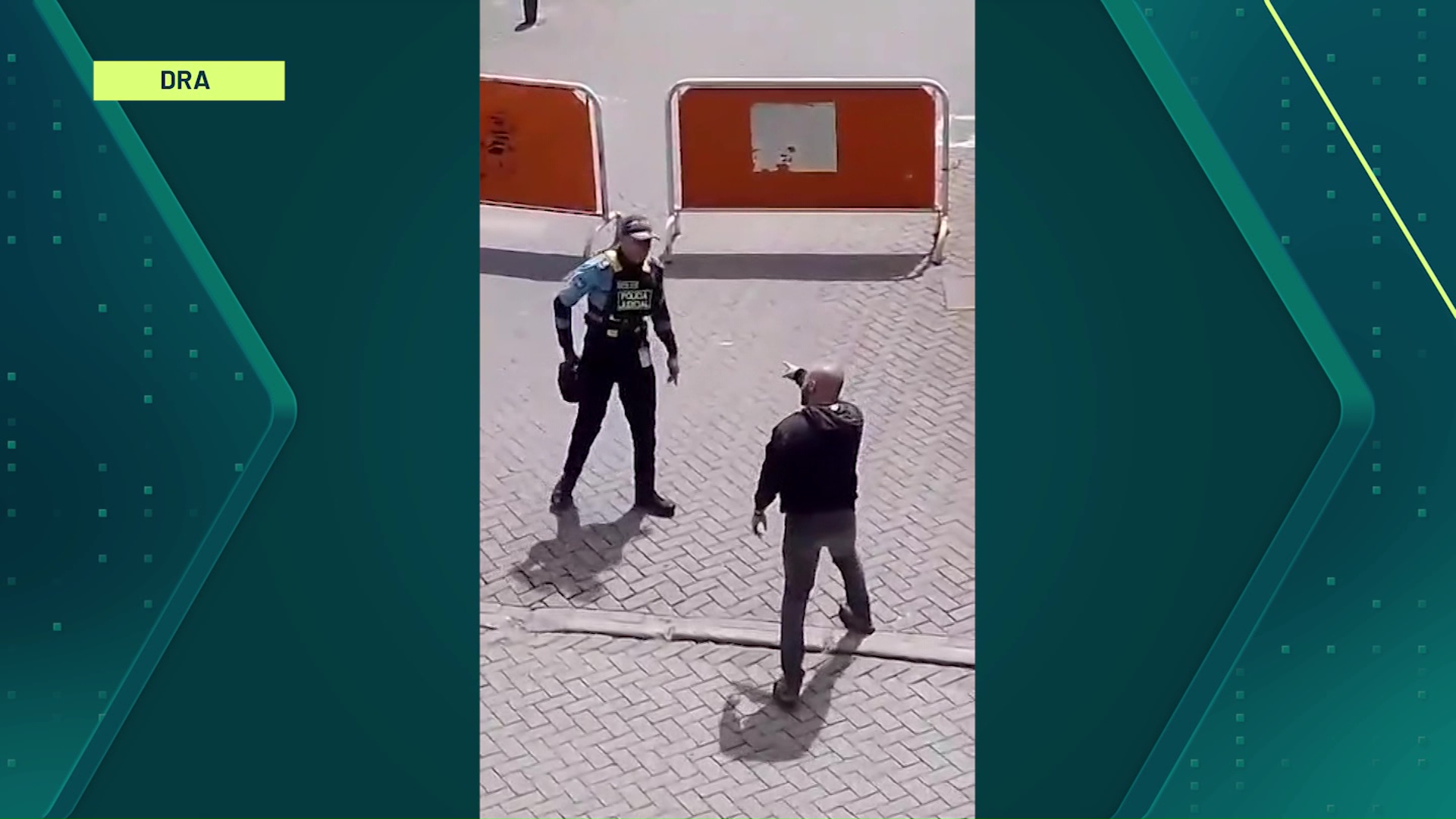 Abejorral guarda y ciudadano se enfrentan
