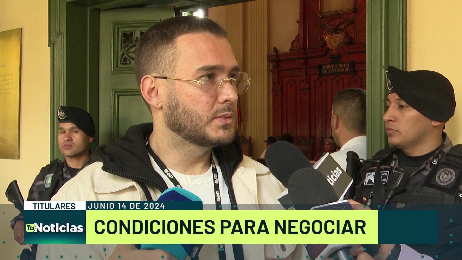 Titulares de Teleantioquia Noticias – viernes 14 de junio de 2024