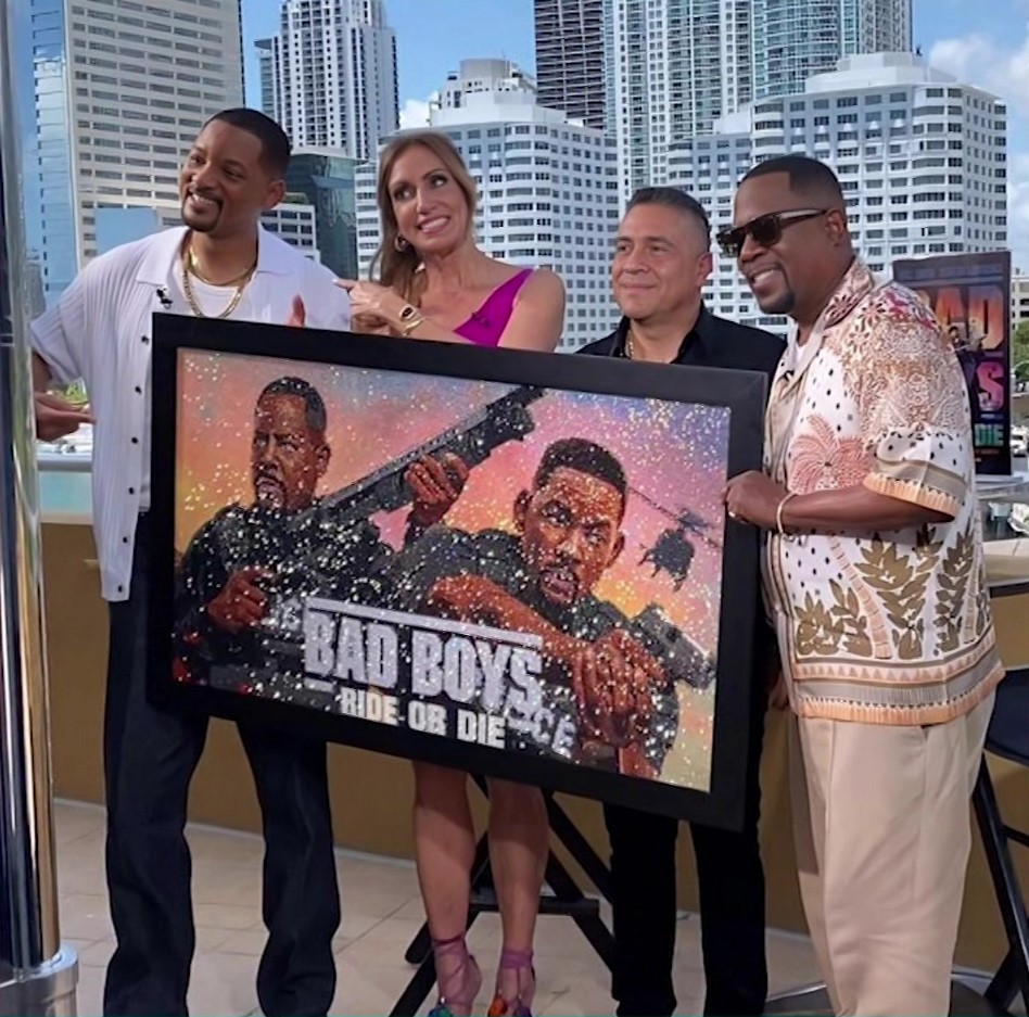 Artista antioqueño le hizo cuadro a Will Smith