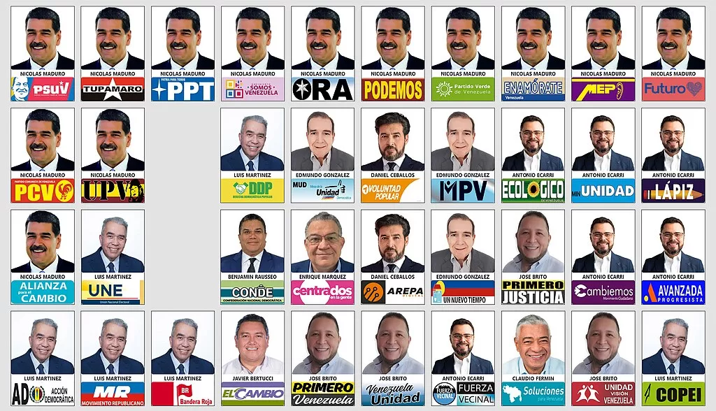 Diez candidatos compiten por la presidencia de Venezuela en las elecciones del 28 de Julio