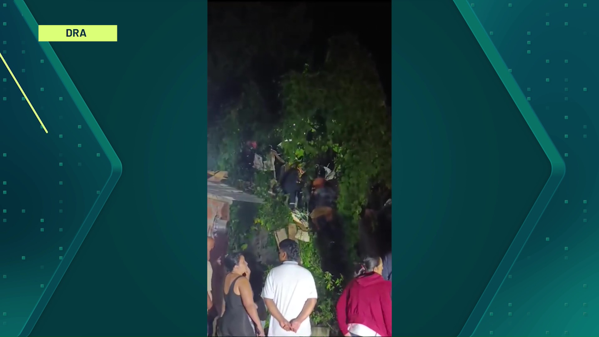 Una familia quedó atrapada tras derrumbe en Cañasgordas