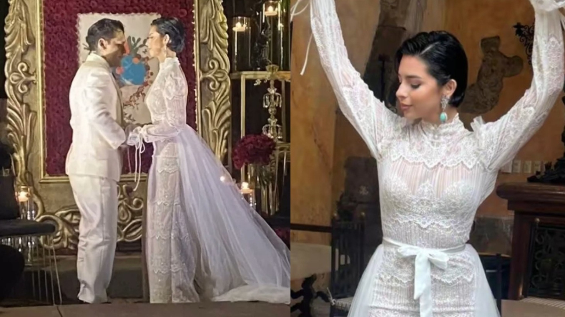 Christian Nodal y Ángela Aguilar se casaron después de dos meses de romance