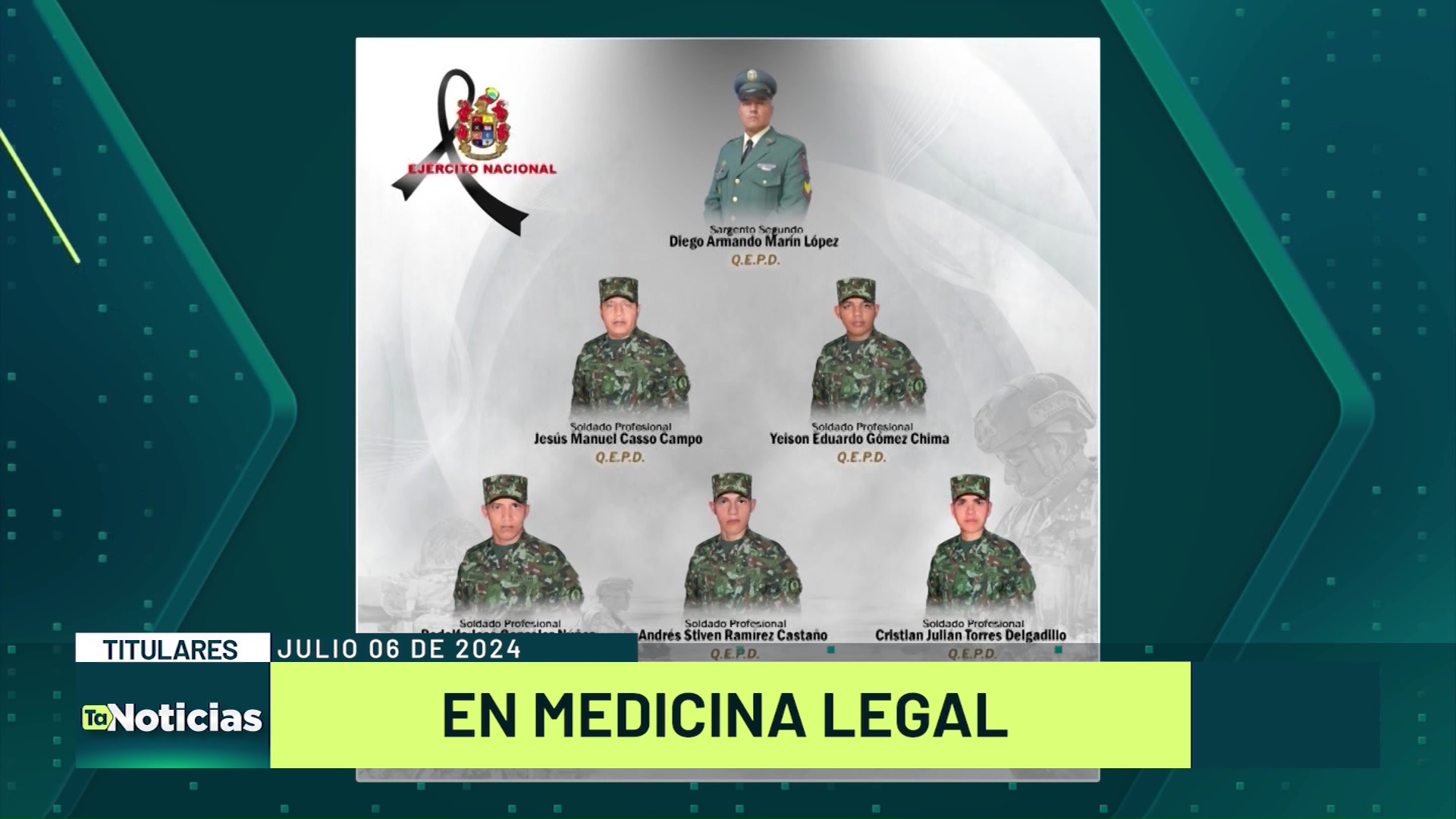 Titulares de Teleantioquia Noticias – sábado 06 de julio del 2024