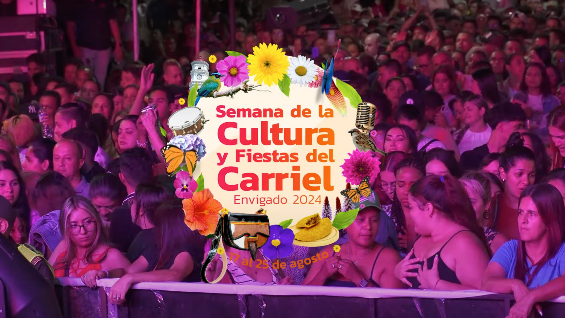 Fiestas del Carriel en Envigado: actividades y eventos hasta el 25 de agosto