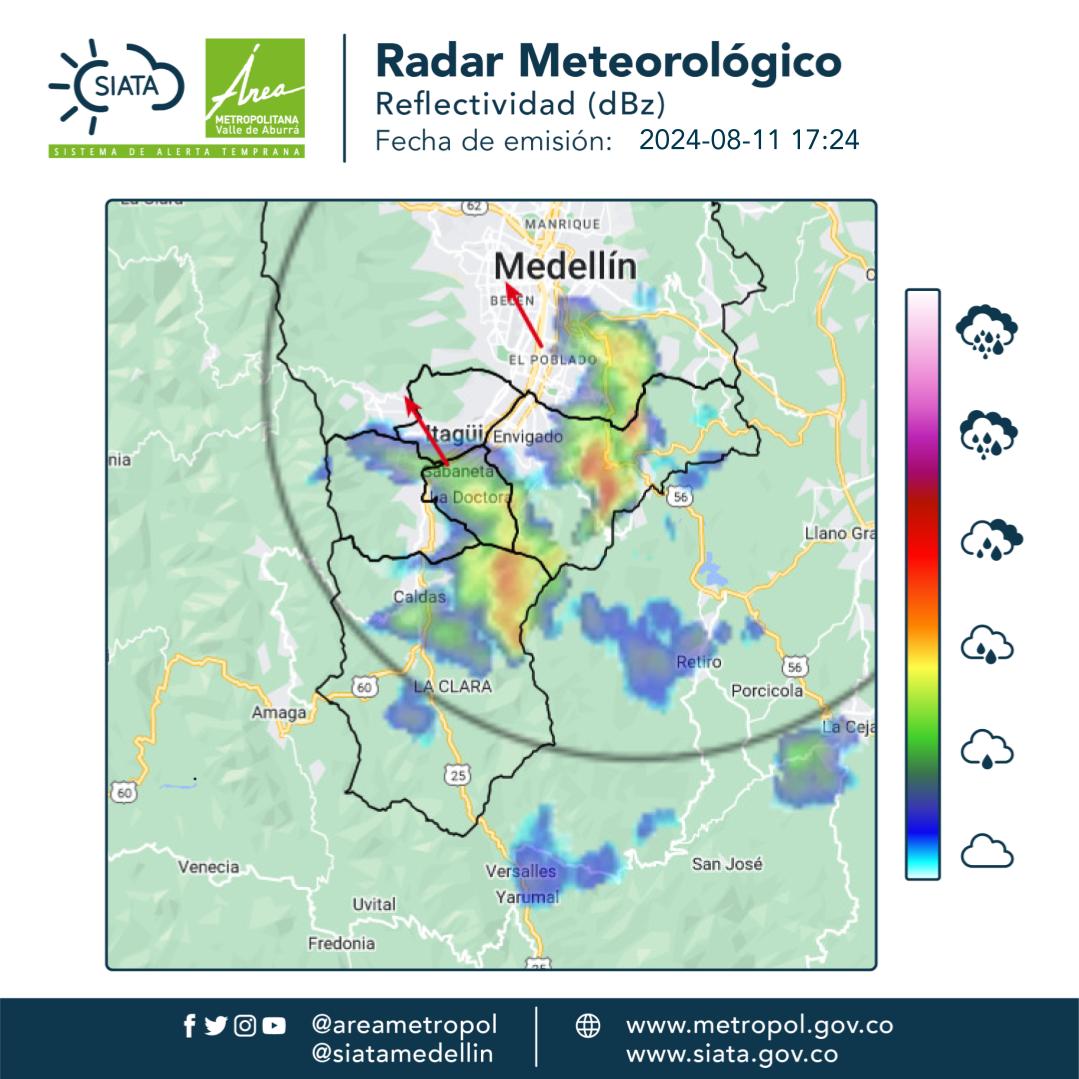 Tormenta del domingo en Medellín dejó un total de 243 rayos y vientos de más de 84 km / h