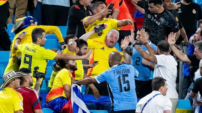 Once jugadores uruguayos sancionados por lo sucedido frente a Colombia en la Copa América