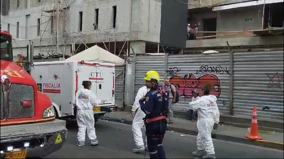 Un muerto en Cali tras colapso de parte de un edificio en construcción