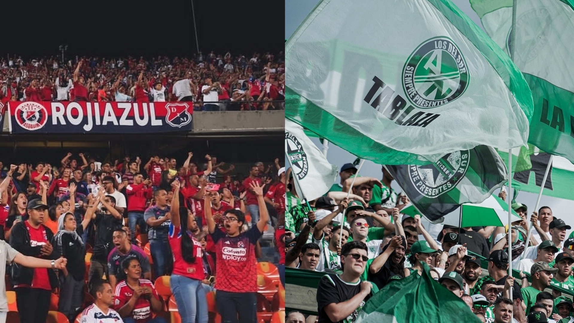 El Clásico Paisa se jugará sin hinchada visitante. El Verde será el local este jueves
