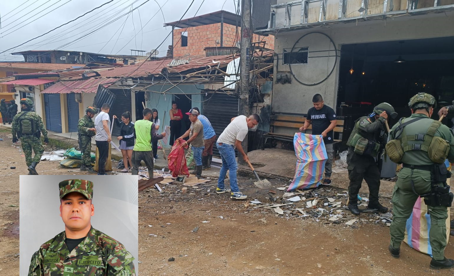 Video: Así fue el atentado con motocicleta bomba en El Plateado (Cauca) que dejó un soldado muerto y otro herido