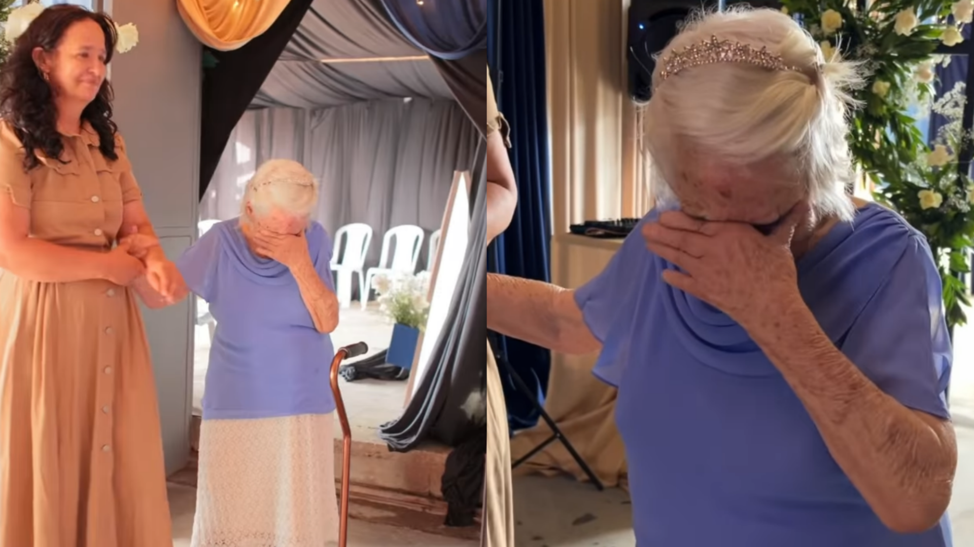Video: La conmovedora reacción de esta reconocida abuela al ver su fiesta de cumpleaños