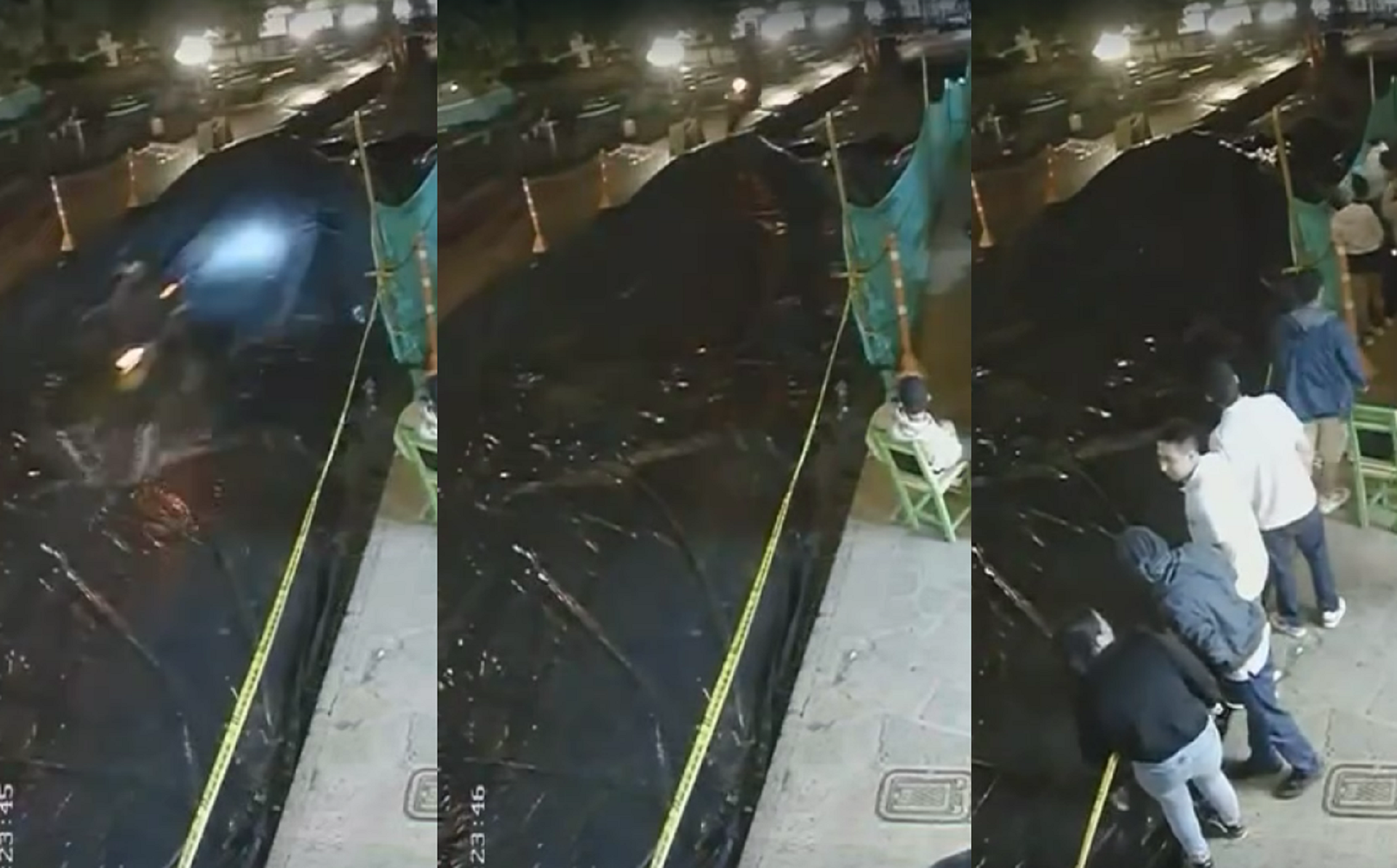 Video | Motociclista salió ‘volando’ tras ignorar señales de obras que hacen en parque de Jardín