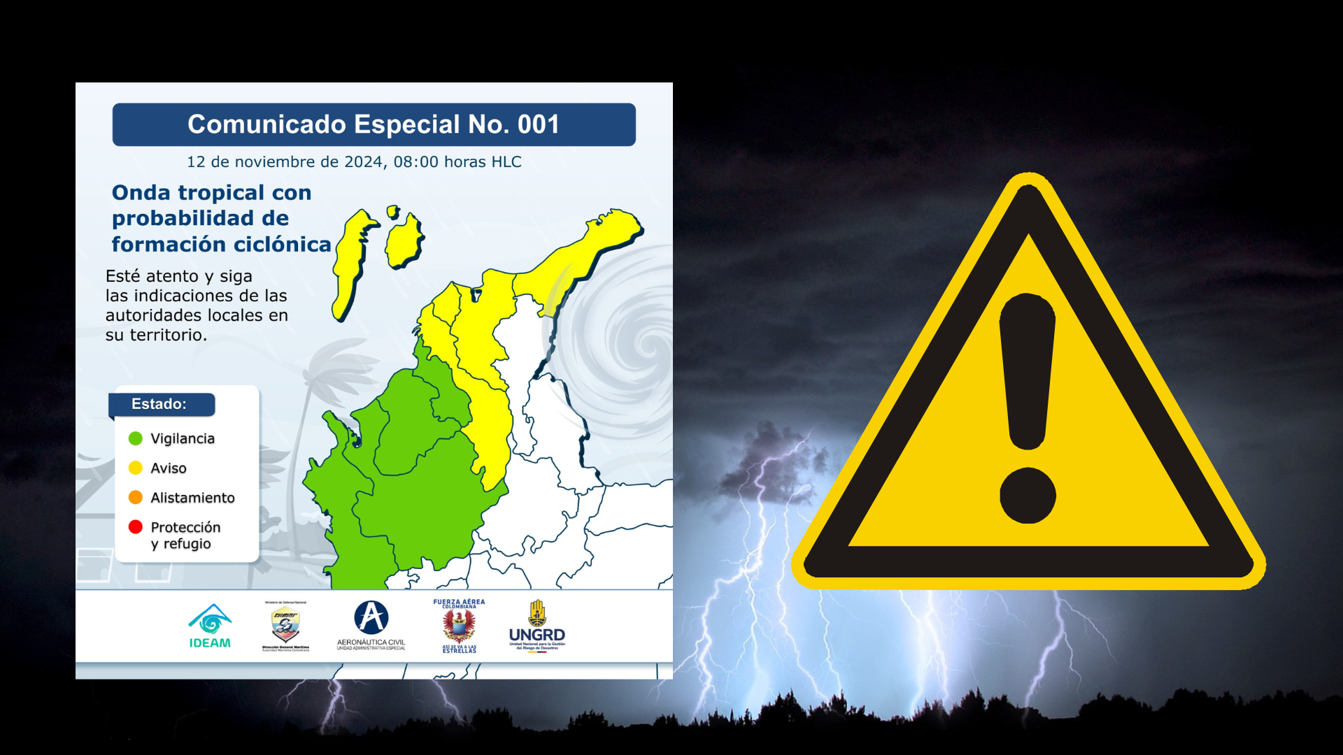 Invierno no da tregua: Nueva alerta de tormenta en Colombia podría afectar a Antioquia
