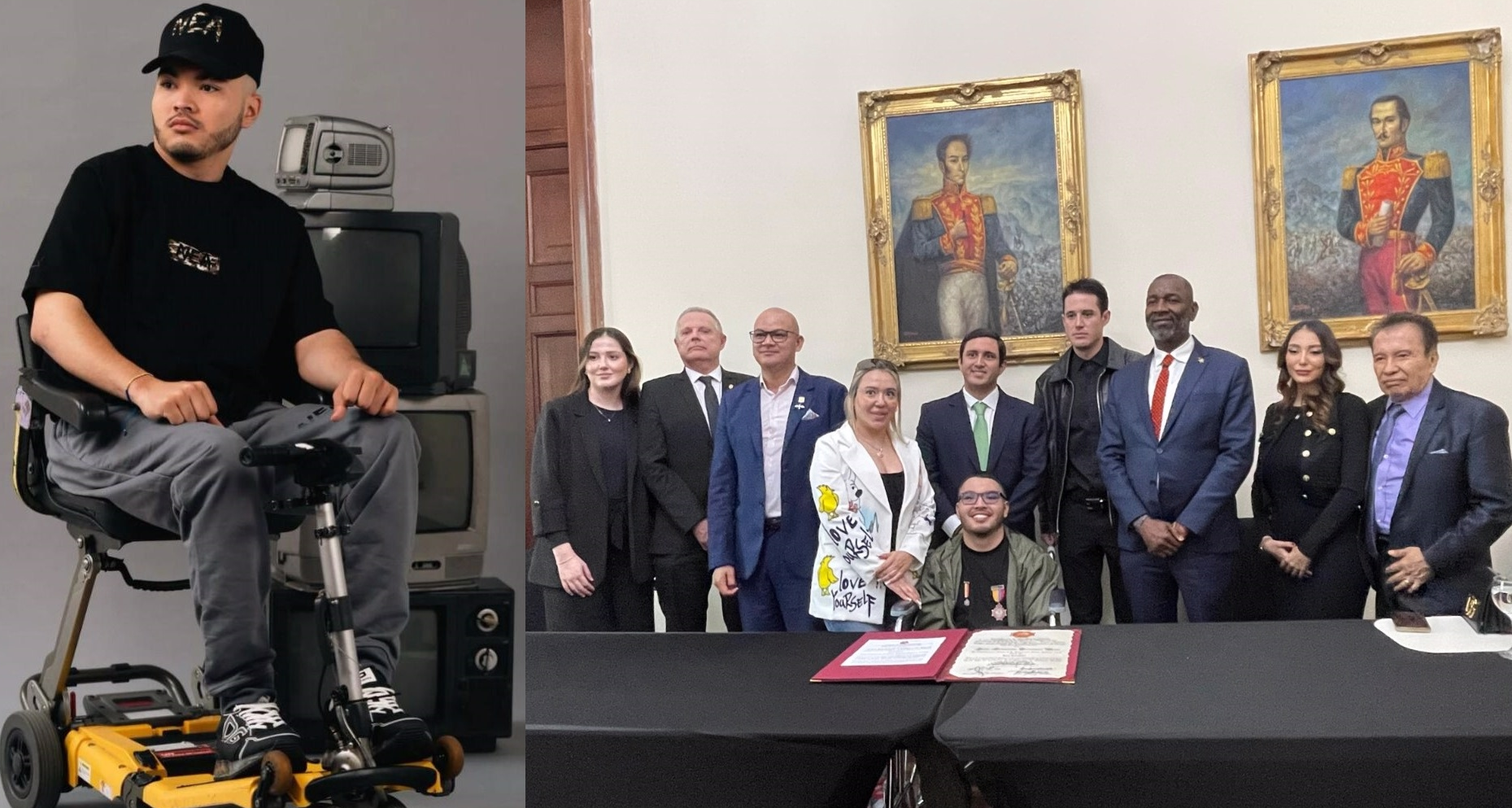 Joven empresario paisa con enfermedad neurodegenerativa recibió la Orden Simón Bolívar