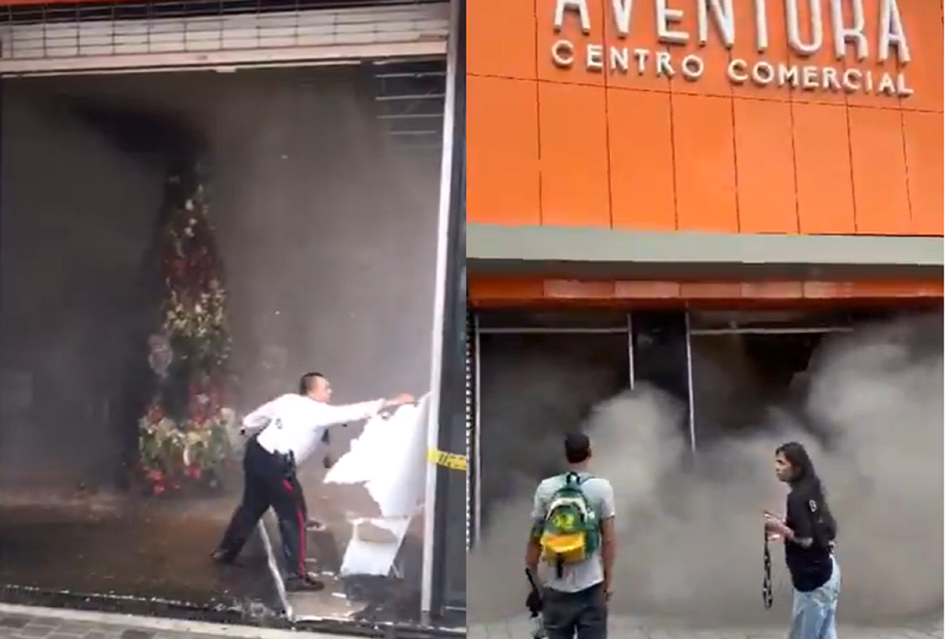 Video | Además del incendió al centro comercial, encapuchados atentaron contra el Metroplús
