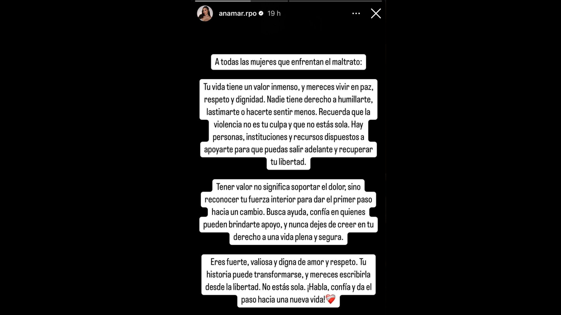 Foto: instagram de Ana María Restrepo