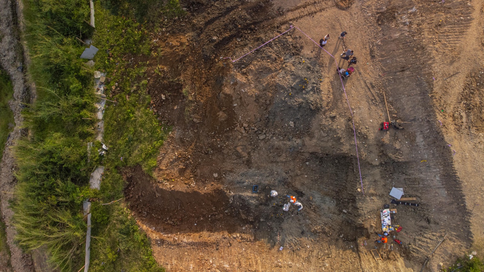 En La Escombrera encontraron restos que serían de humanos