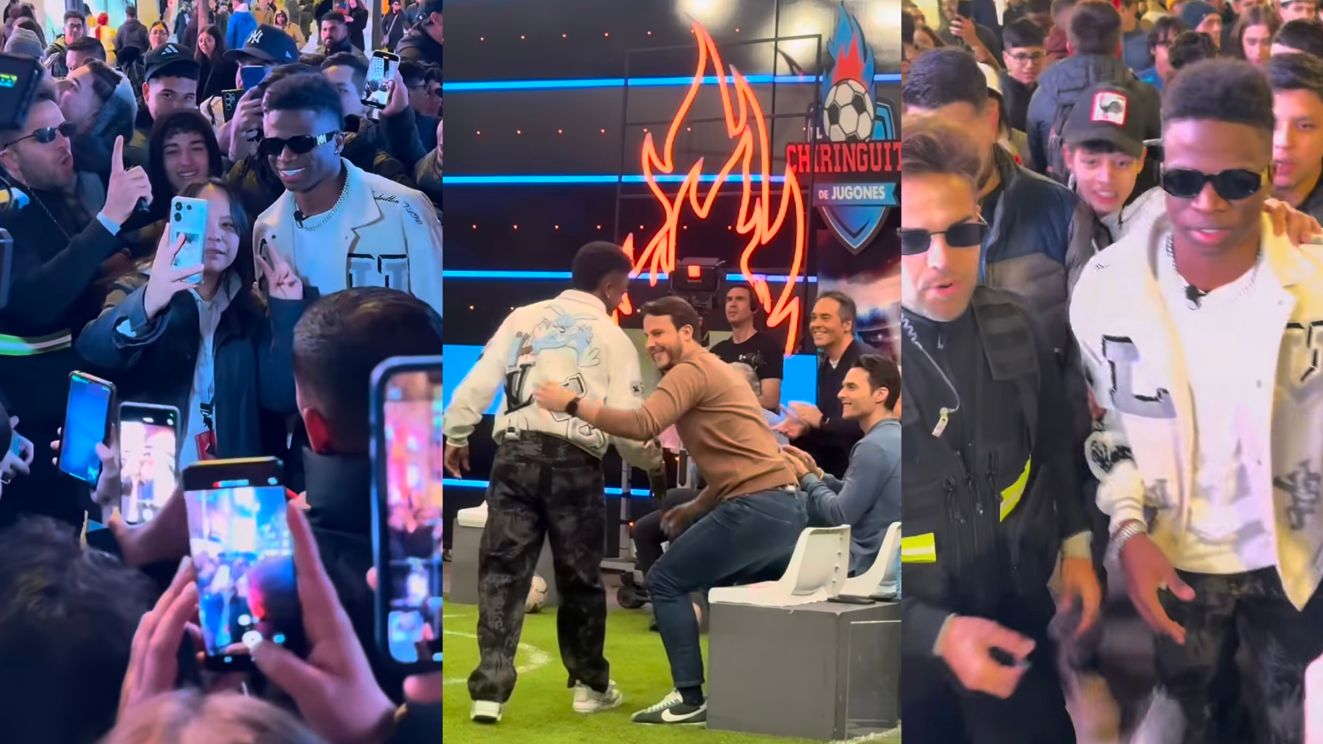 En video I Colombiano causó furor en España por su asombroso parecido con Vinicius Jr