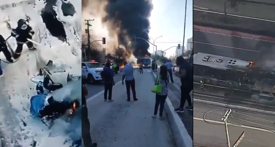 VIDEO | Avioneta que cayó en concurrida vía de Sao Pablo se estrelló contra un autobús